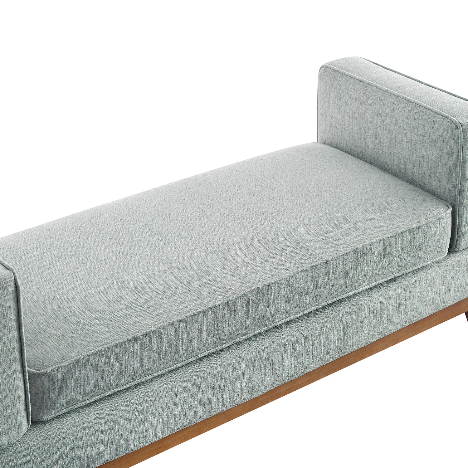 Dipley Sage Woven Fabric Upholstered Bench - Image 11
