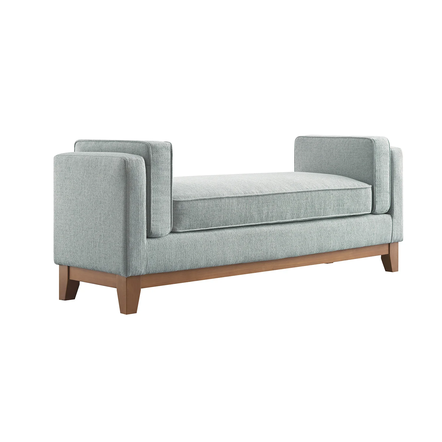Dipley Sage Woven Fabric Upholstered Bench - Image 7
