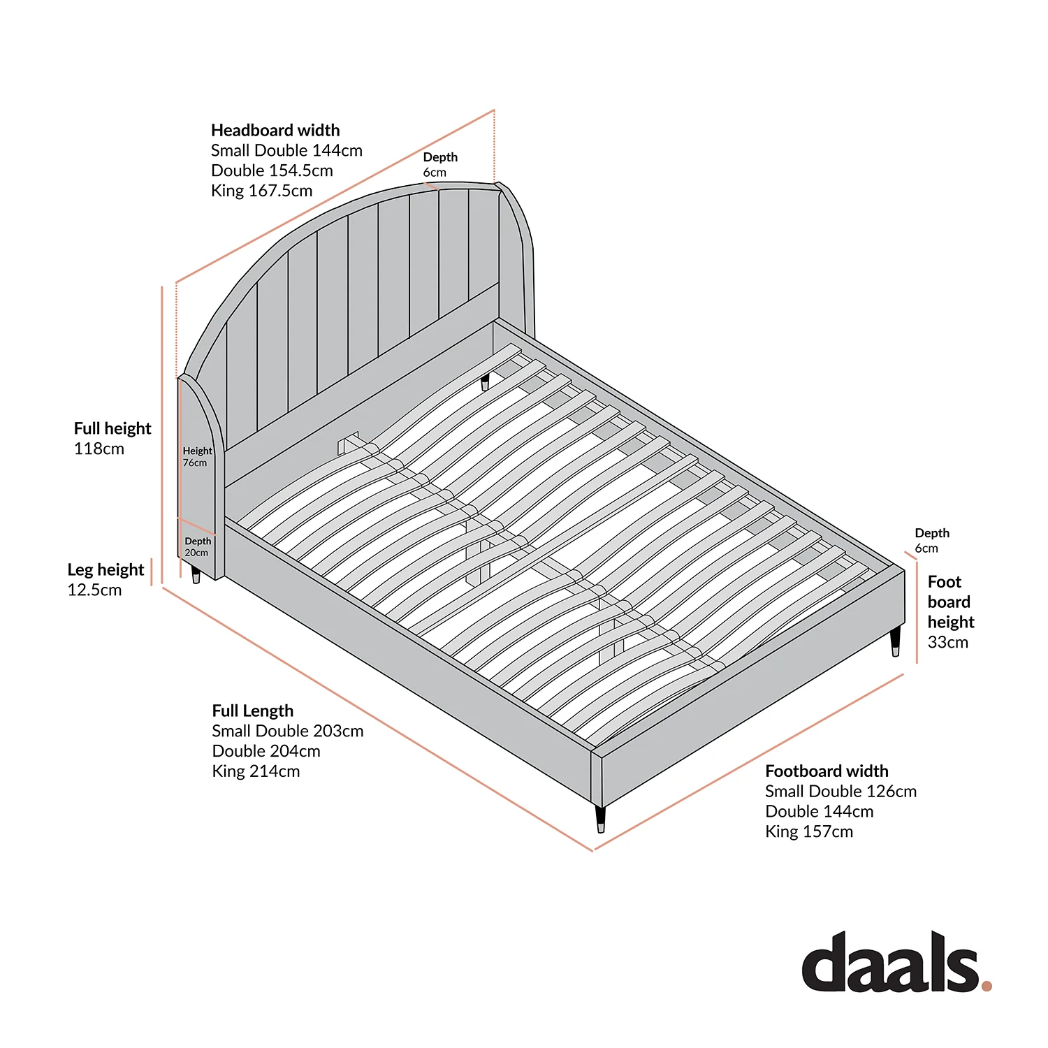 Eleanor Grey Velvet Upholstered Bed Frame with Domed Headboard - Image 5