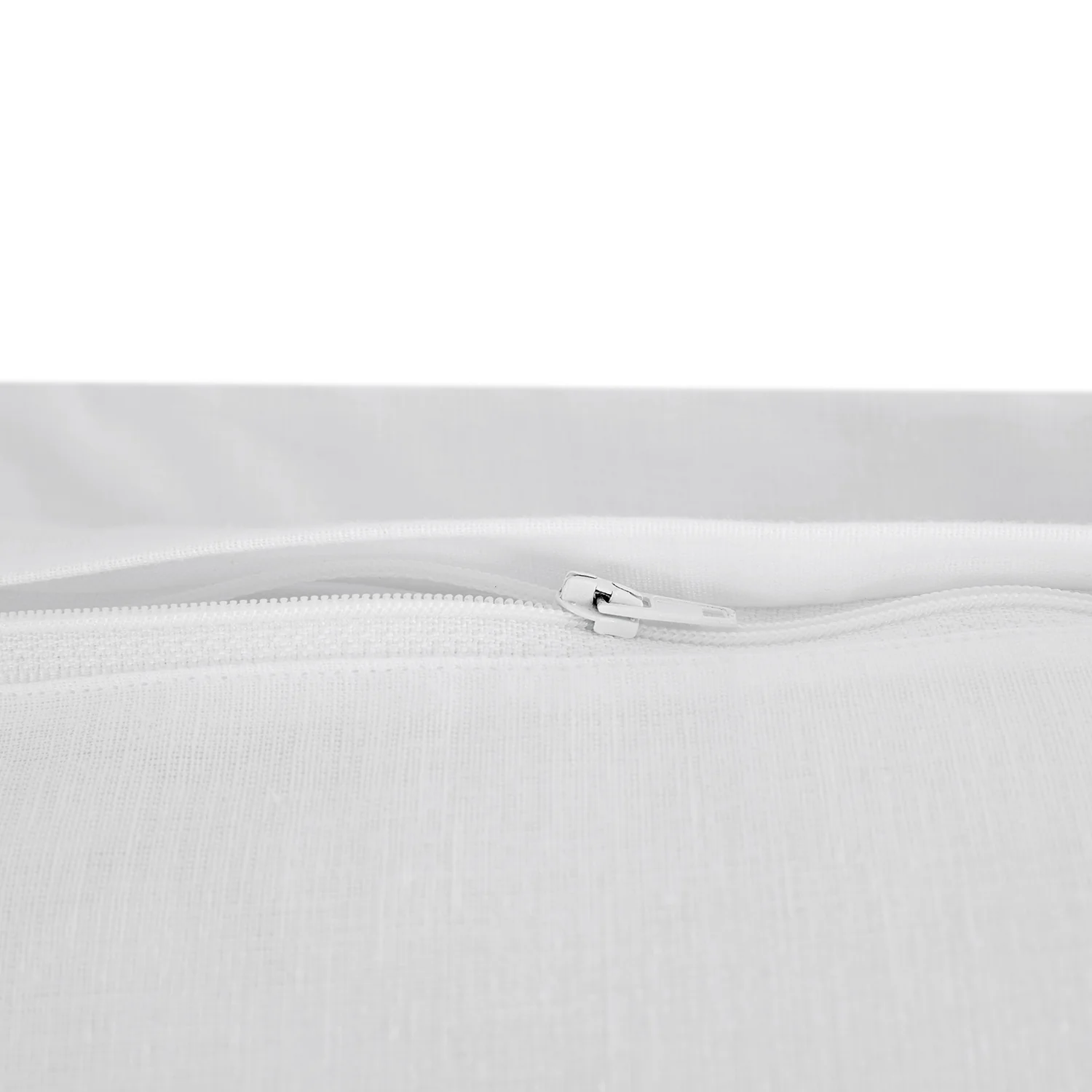 Esmeralda White Floral Embroidered Quilted Linen Blend Continental Square Pillowcases - Pair - Image 5