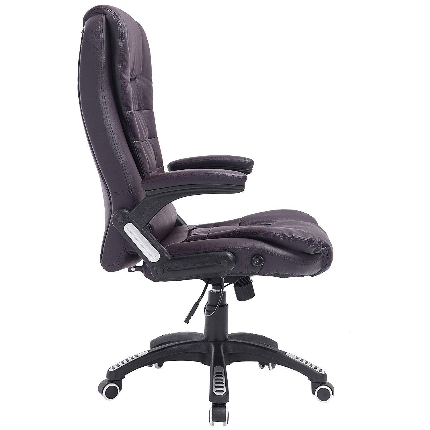 Executive Recline High Back Extra Padded Office Chair, MO17 Brown - Image 4