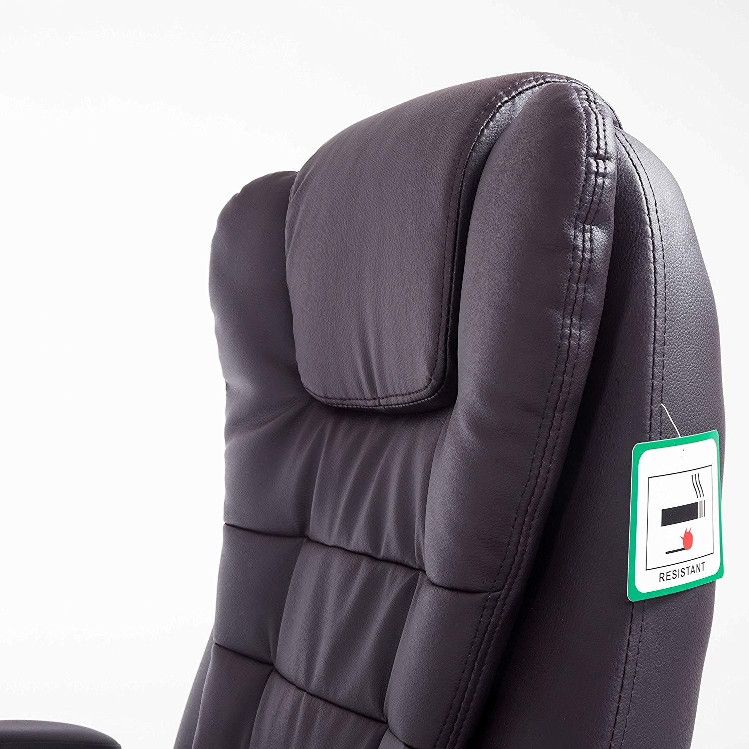 Executive Recline High Back Extra Padded Office Chair, MO17 Brown - Image 7