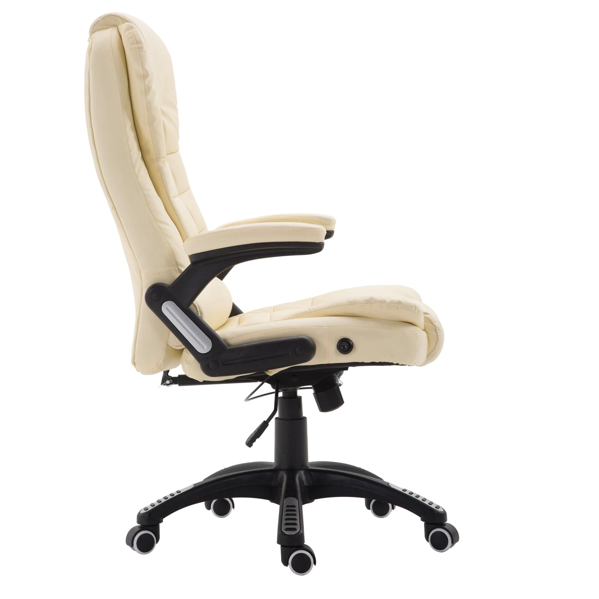 Executive Recline High Back Extra Padded Office Chair, MO17 Cream - Image 4