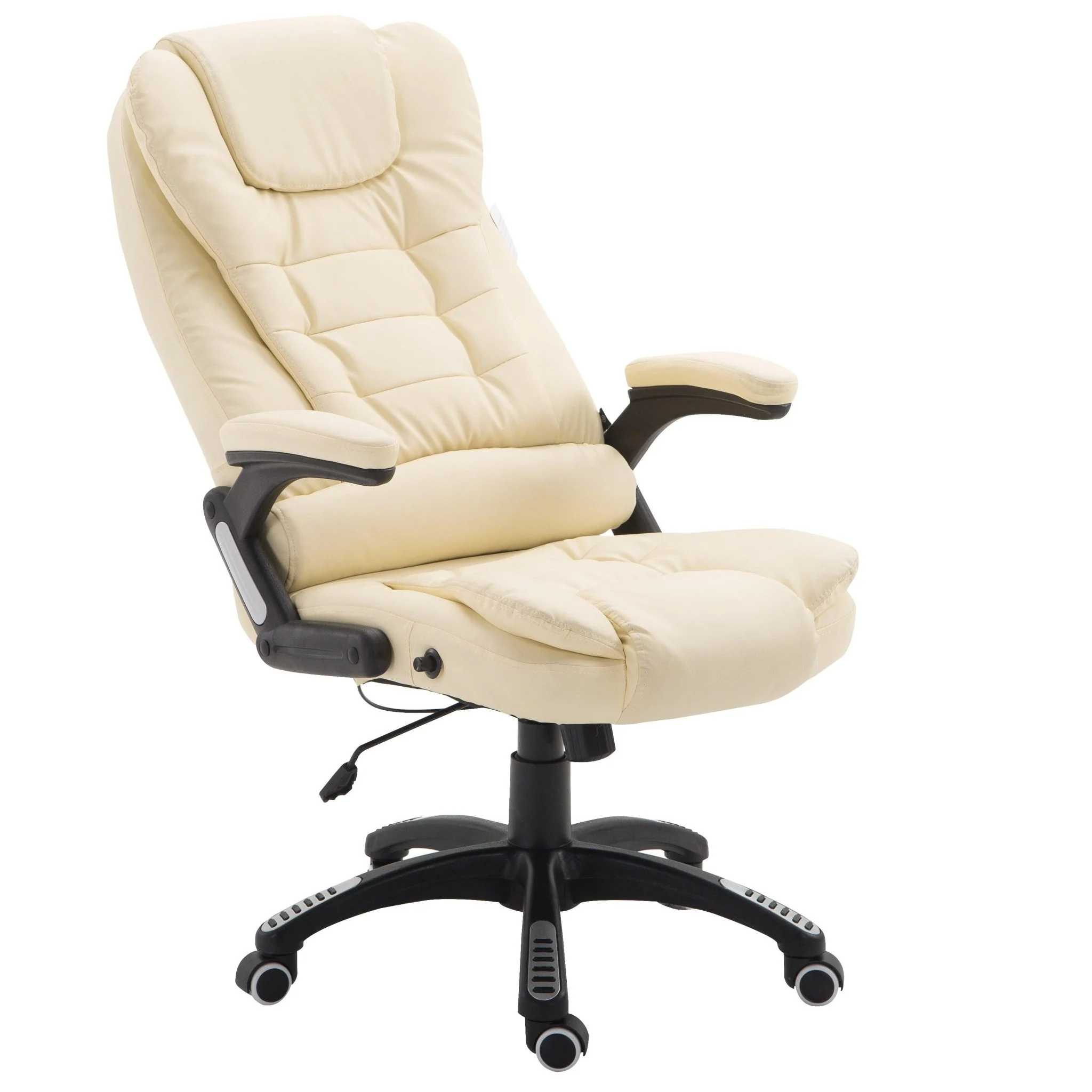 Executive Recline High Back Extra Padded Office Chair, MO17 Cream - Image 7