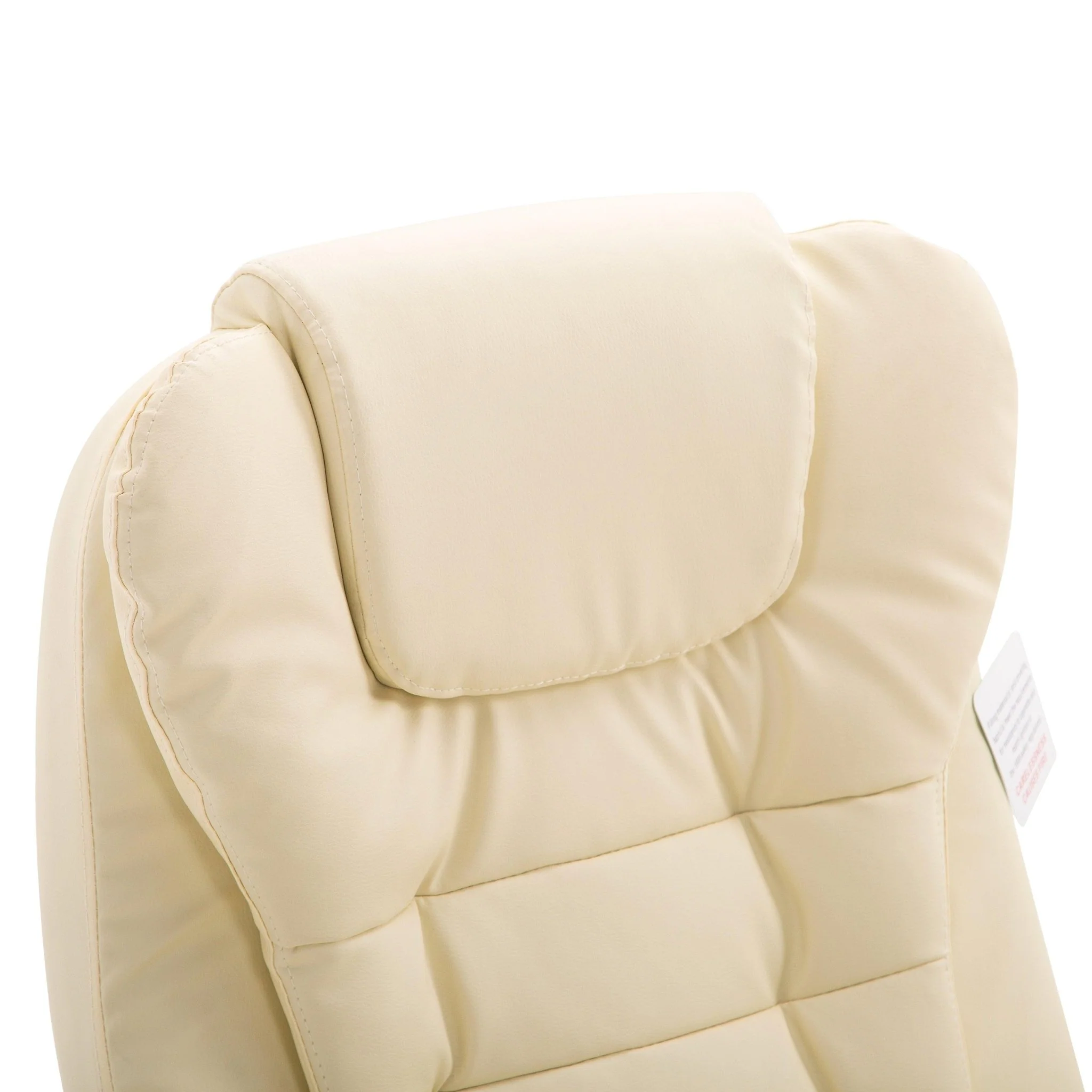 Executive Recline High Back Extra Padded Office Chair, MO17 Cream - Image 8