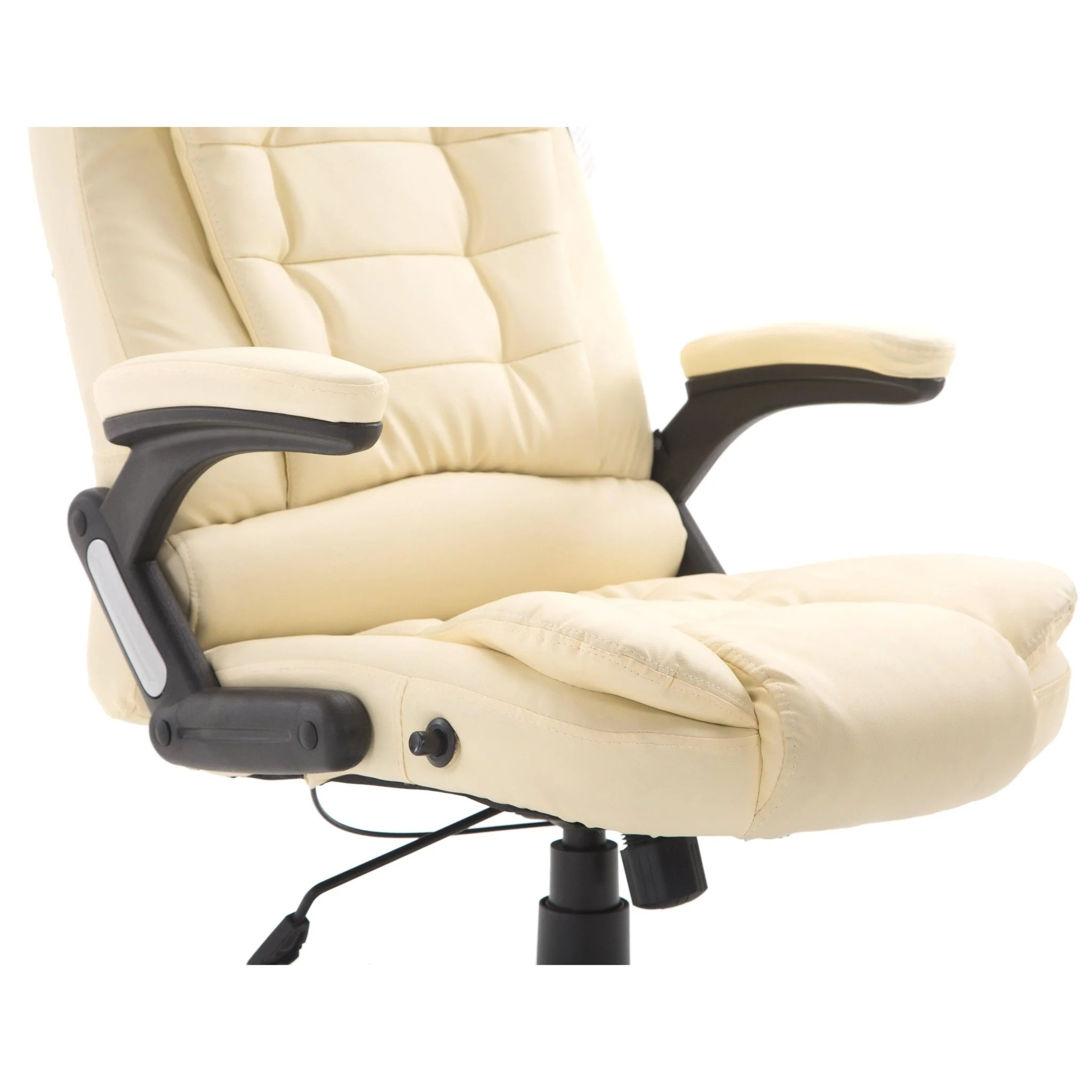 Executive Recline High Back Extra Padded Office Chair, MO17 Cream - Image 9