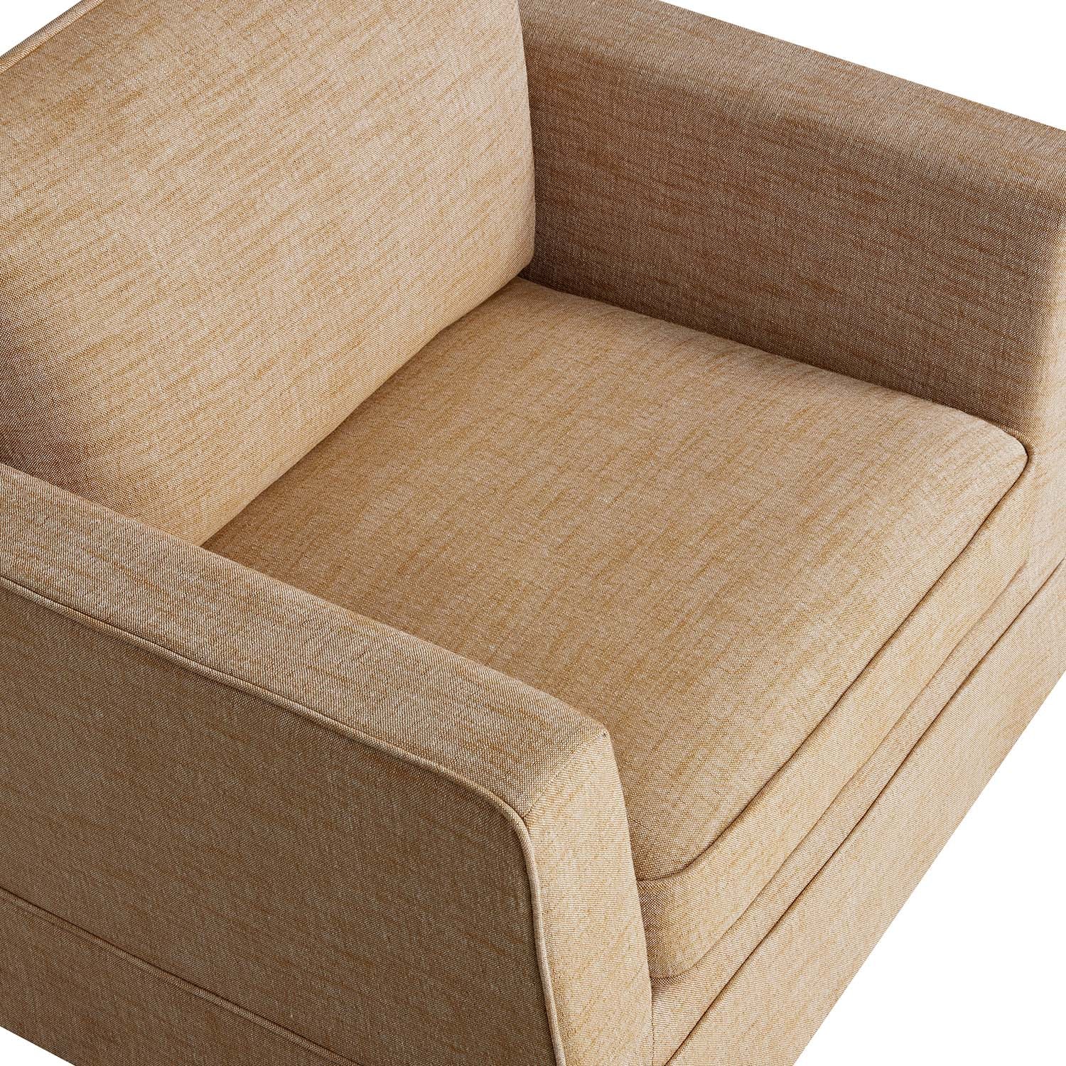 Fitz Skirted Armchair, Apricot Linen Blend - Image 14