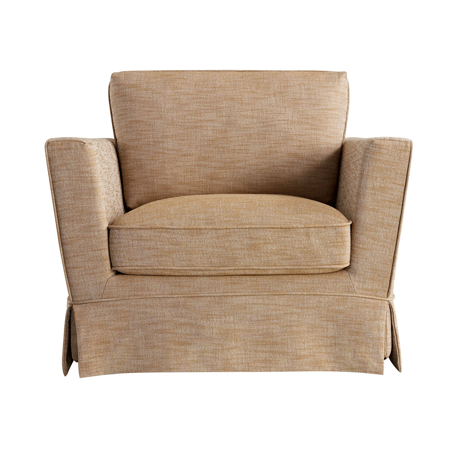 Fitz Skirted Armchair, Apricot Linen Blend - Image 7