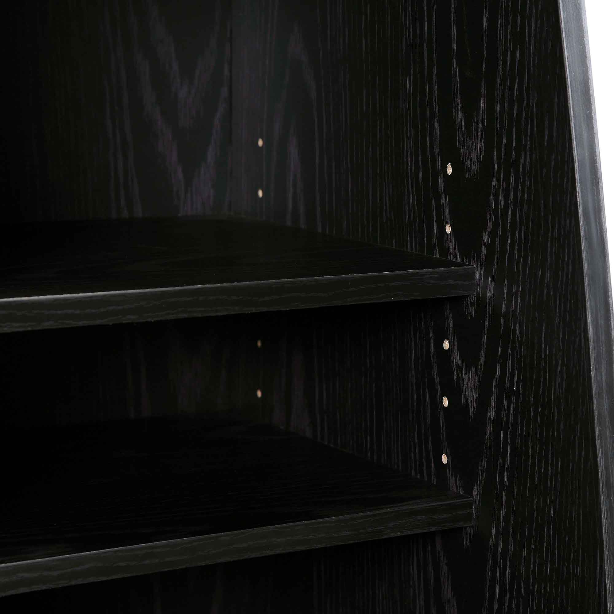 Frances Woven Rattan Kitchen Cabinet, Black - Image 14