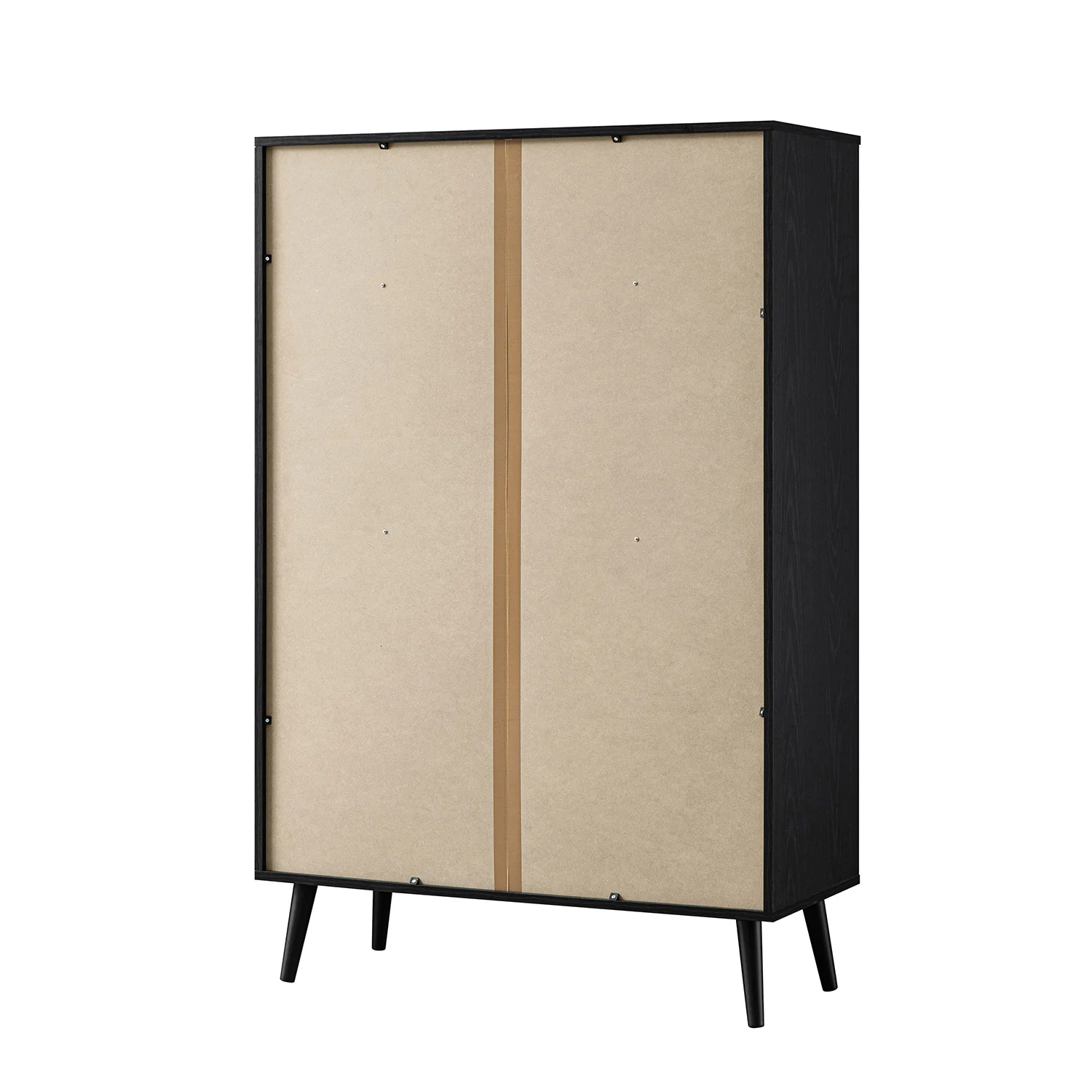 Frances Woven Rattan Writing Bureau, Black - Image 15