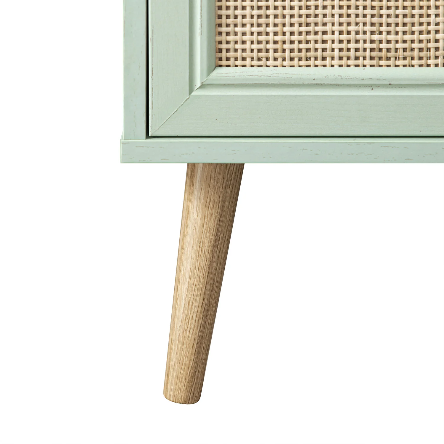 Frances Woven Rattan Writing Bureau, Mint - Image 18