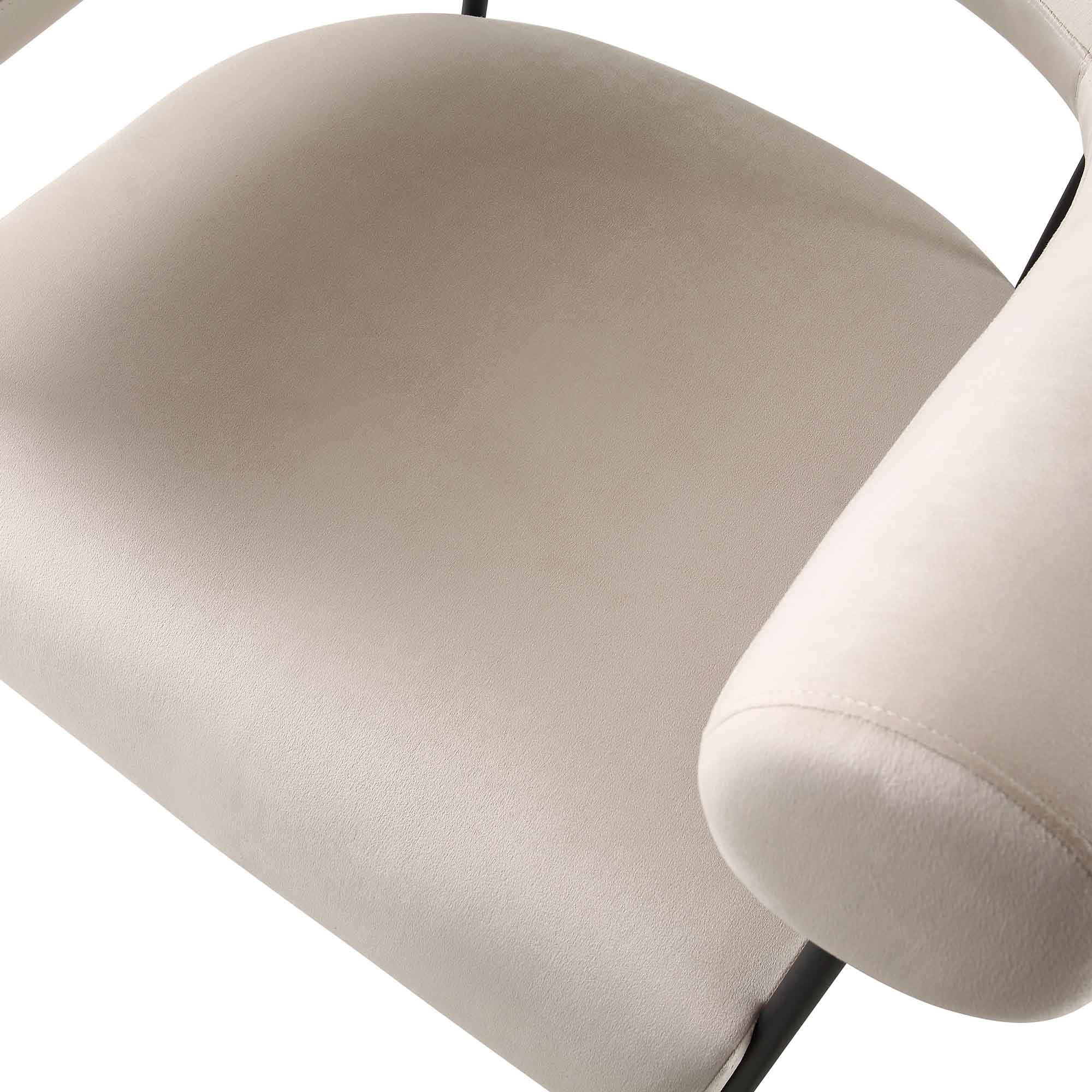 Fulbourn Champagne Velvet Armchair - Image 11