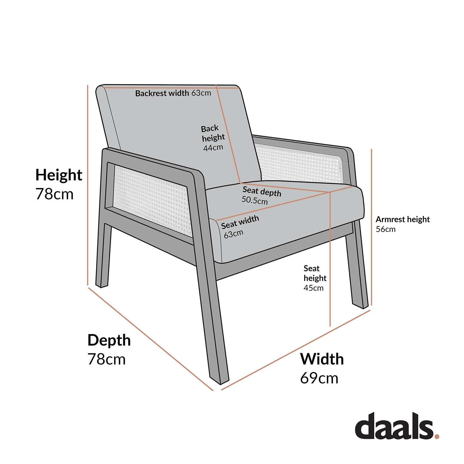 Fyne Moss Green Velvet Light Walnut Frame Rattan Armchair - Image 9