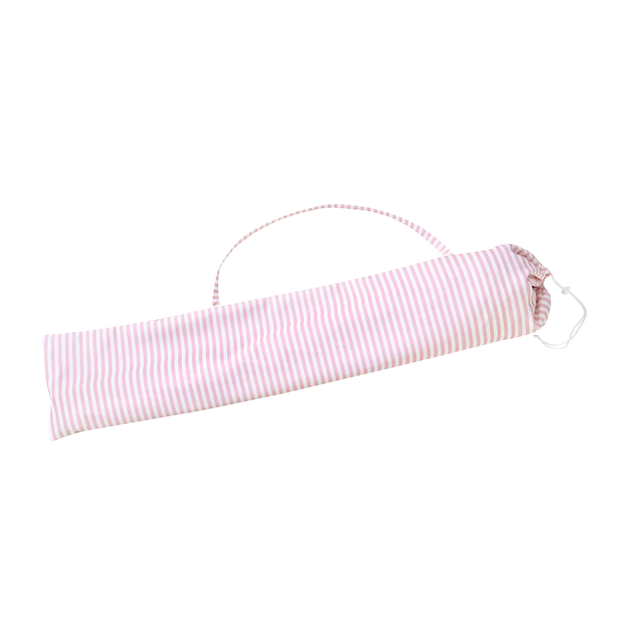 Gabriel Pink and White Striped Fringed Parasol with Tilt - Image 11