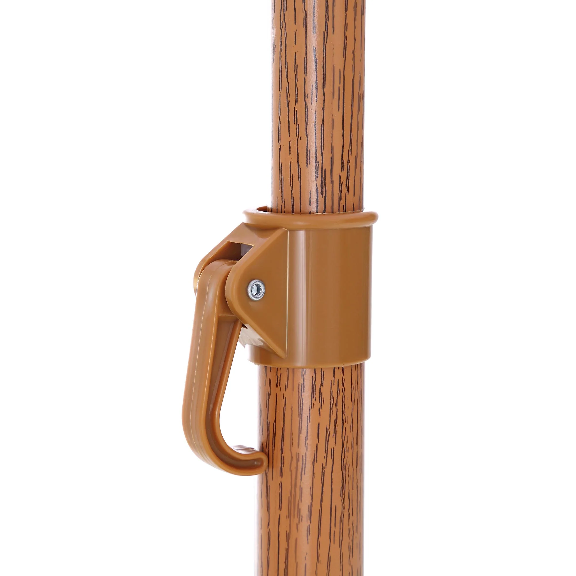 Gabriel Pink and White Striped Fringed Parasol with Tilt - Image 15