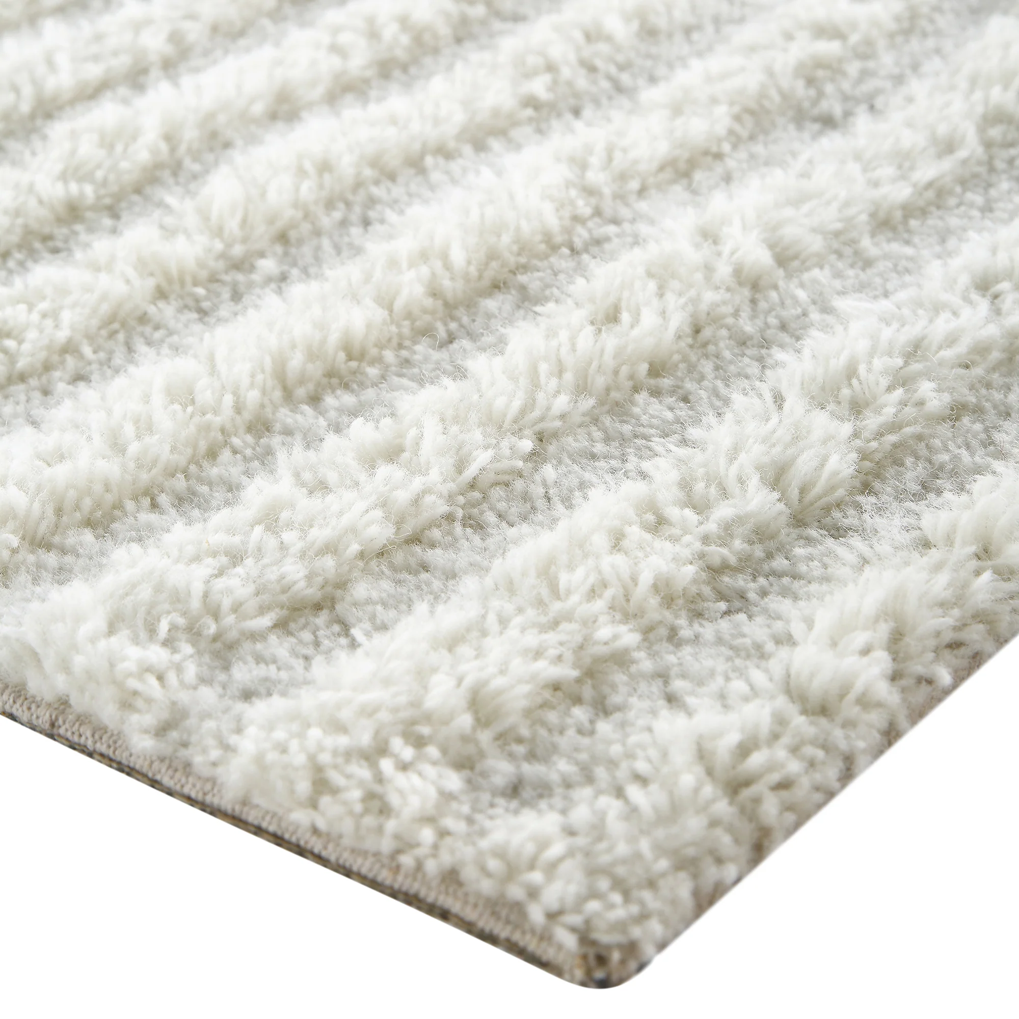 Geo Curve Cream Hand Tufted New Zealand Wool Rectangular Rug - Image 7