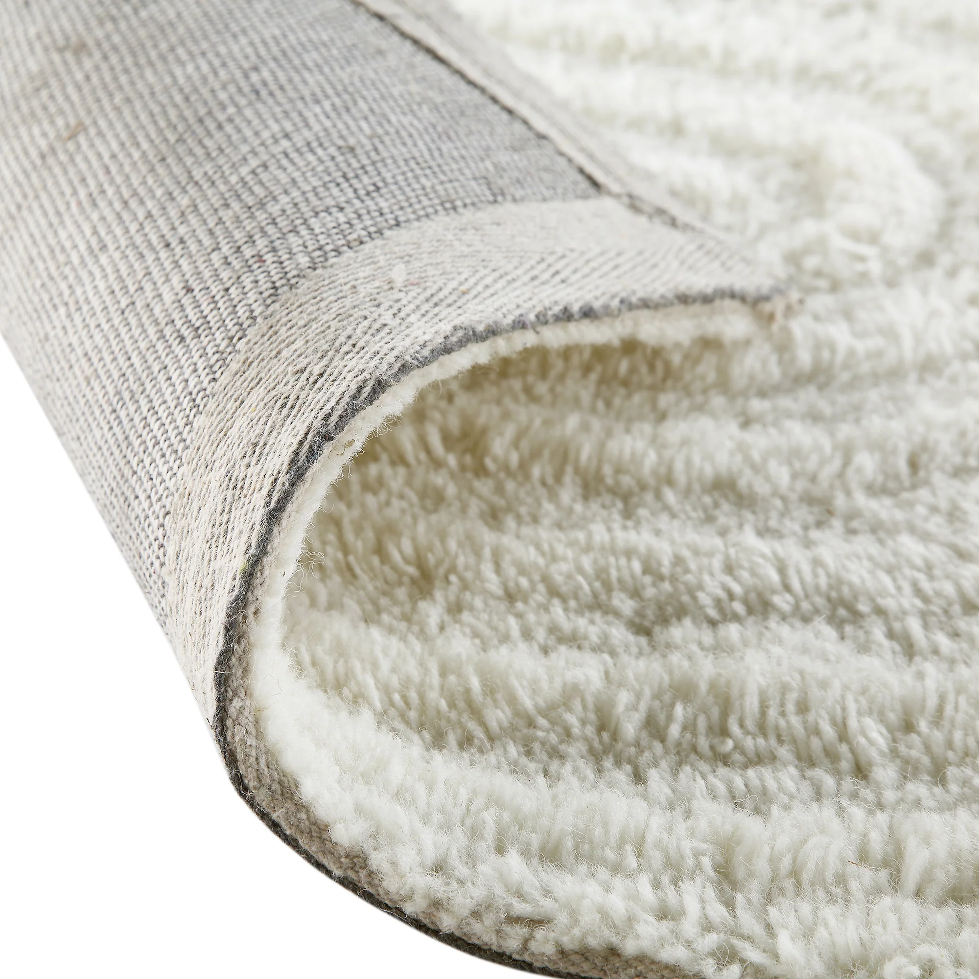 Geo Curve Cream Hand Tufted New Zealand Wool Runner - Image 9