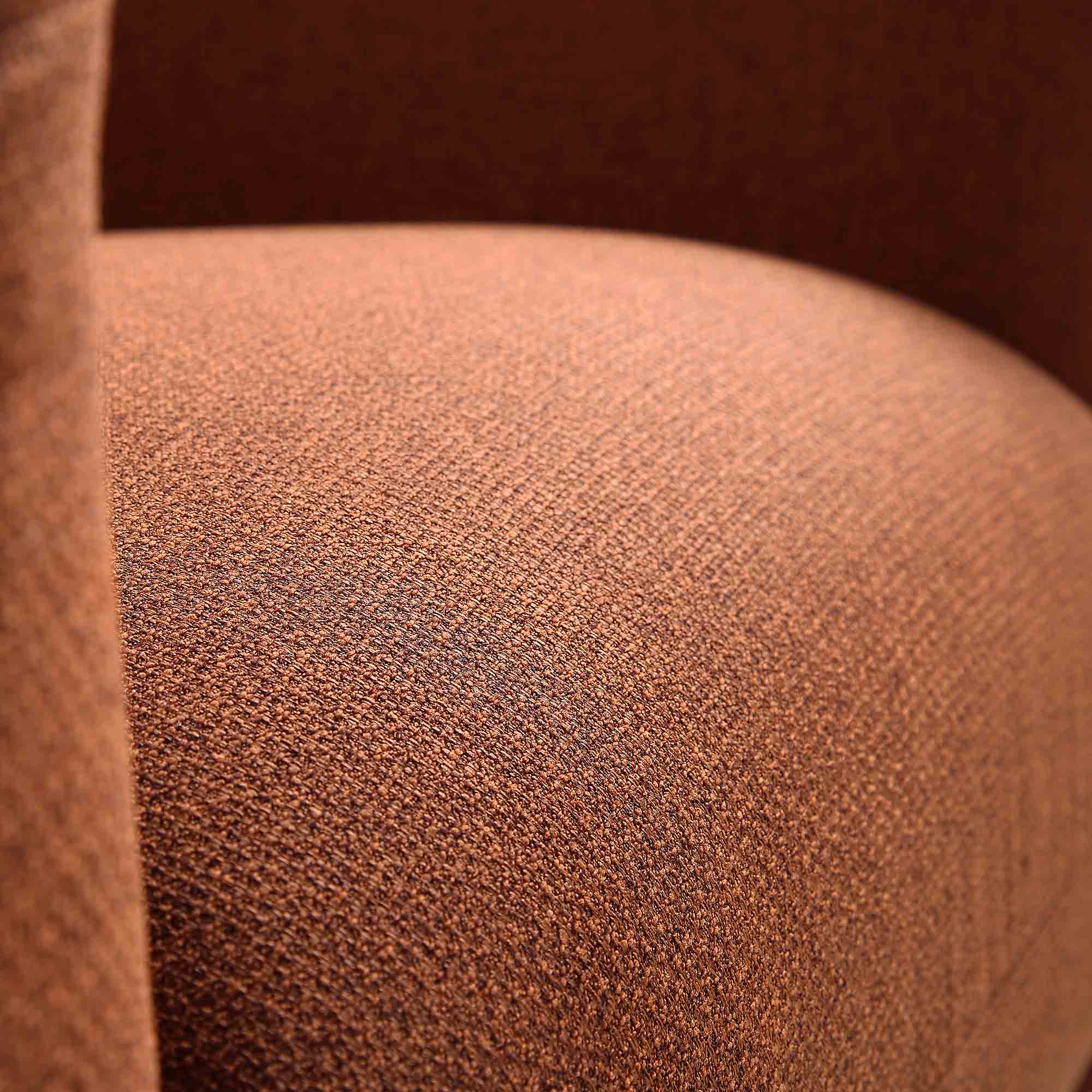 Gianni Armchair, Terracotta Fabric - Image 13