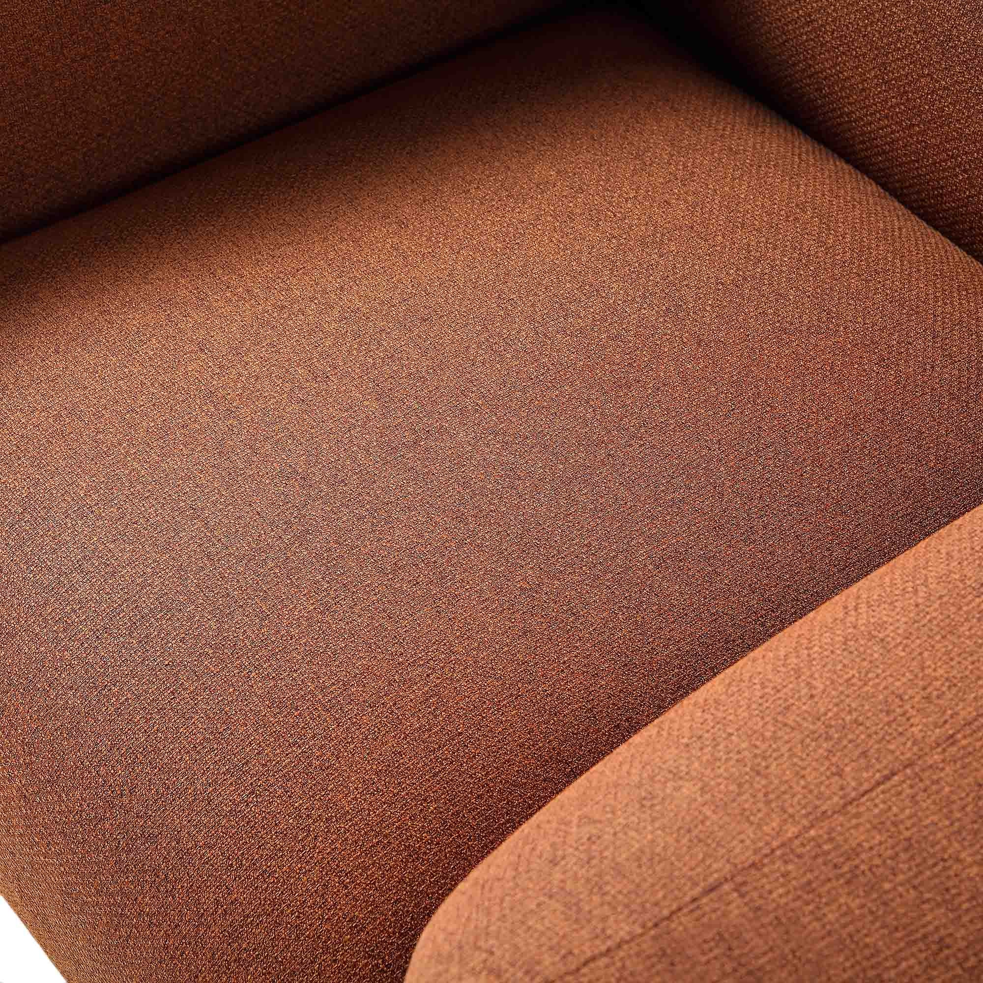 Gianni Armchair, Terracotta Fabric - Image 14