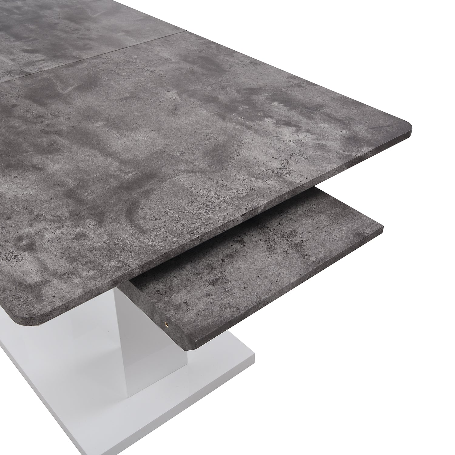 Goswell Concrete Effect Extending Dining Table 6 to 8 Seater - Image 10