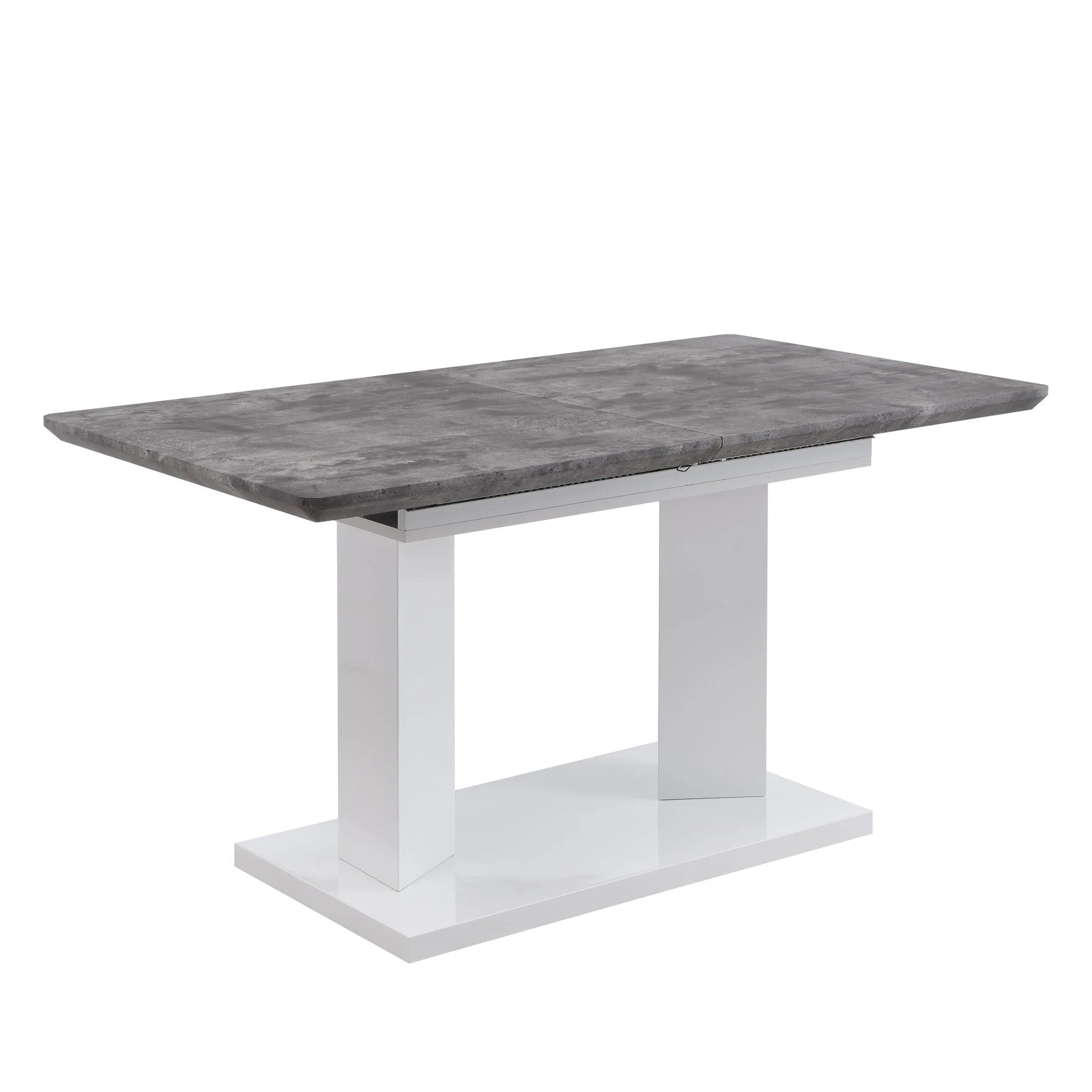 Goswell Concrete Effect Extending Dining Table 6 to 8 Seater - Image 3