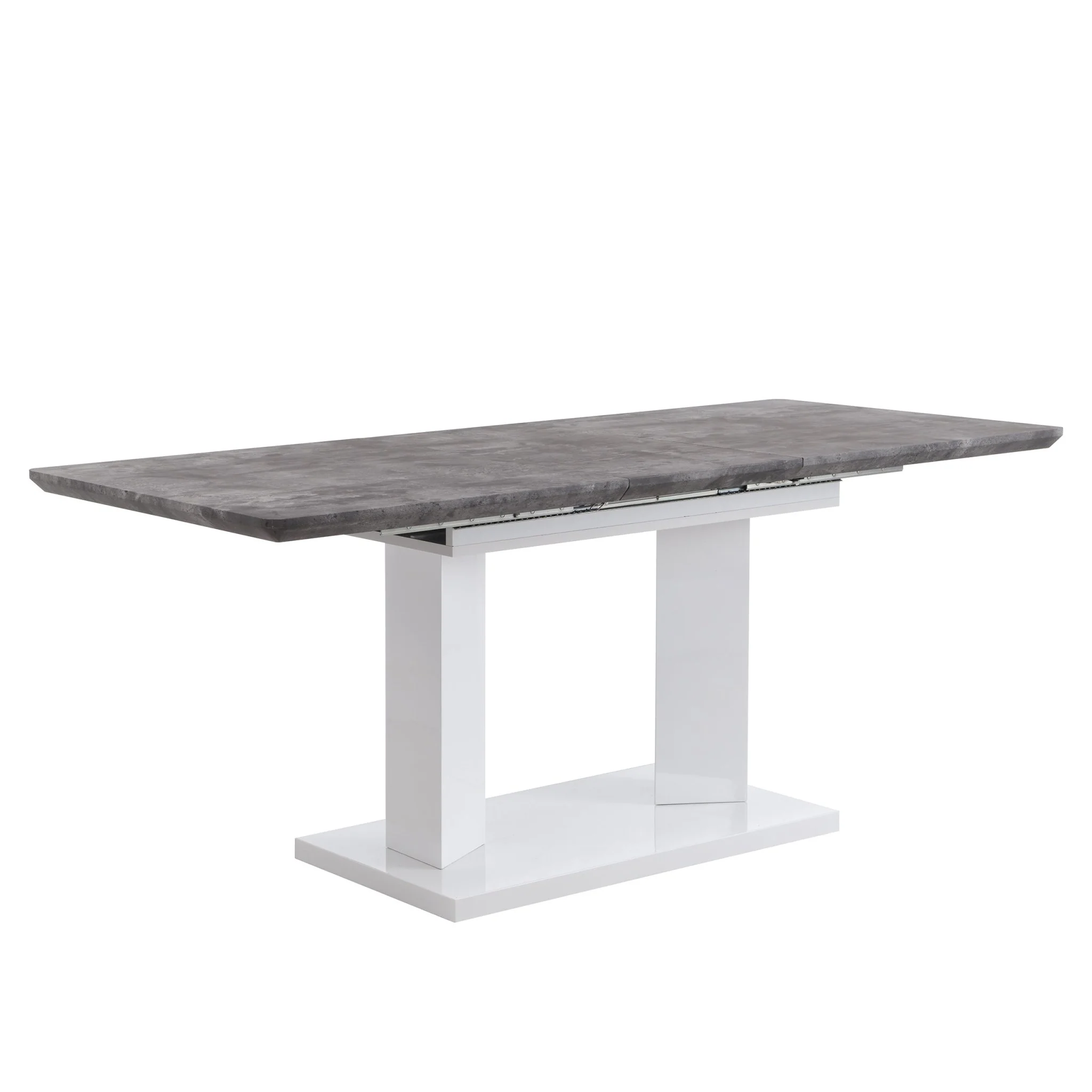 Goswell Concrete Effect Extending Dining Table 6 to 8 Seater - Image 4
