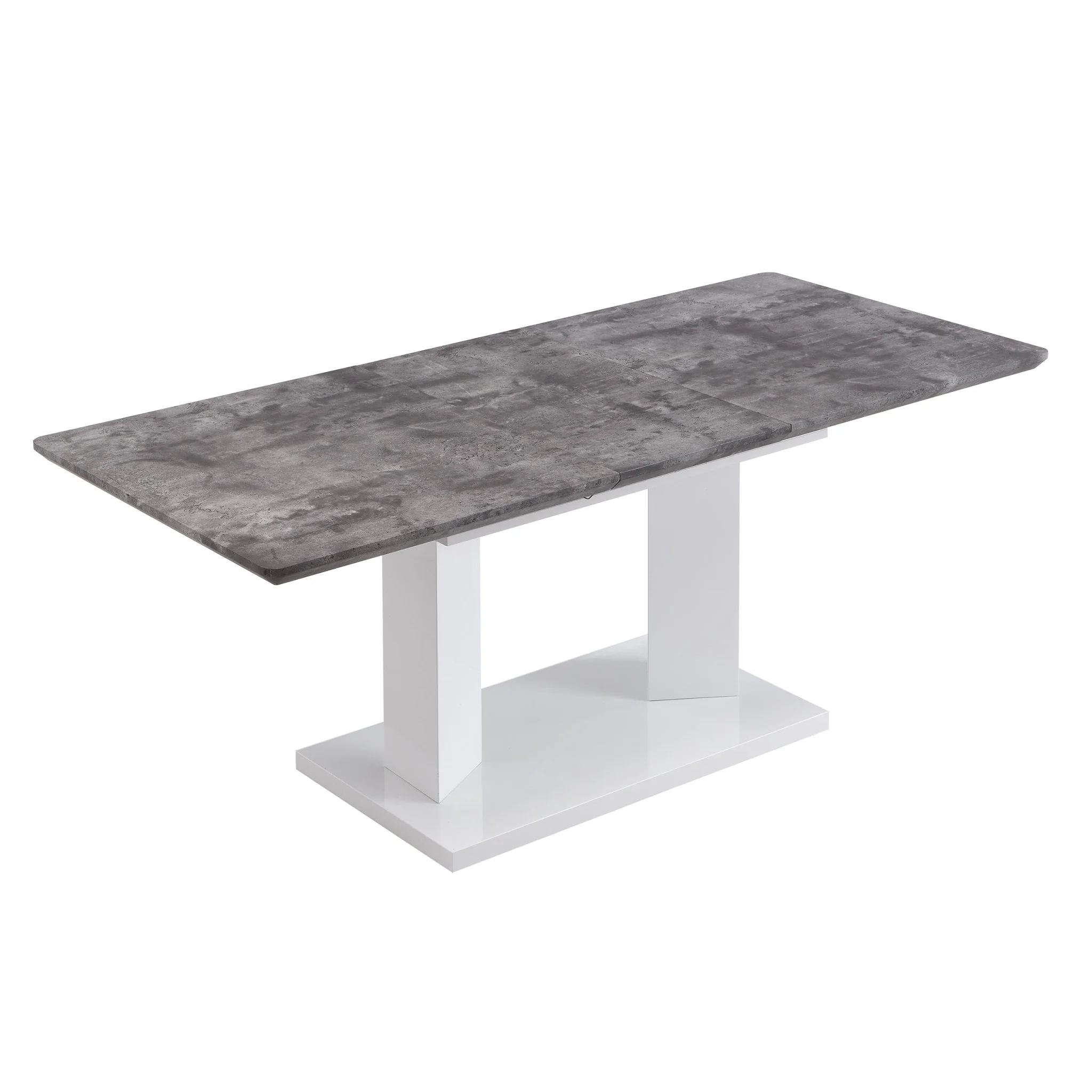Goswell Concrete Effect Extending Dining Table 6 to 8 Seater - Image 7
