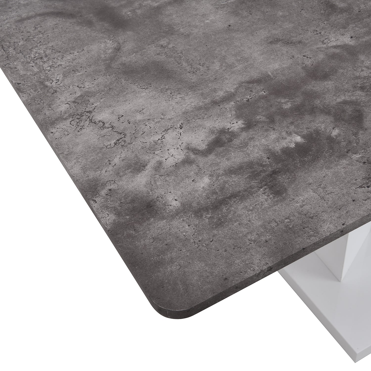 Goswell Concrete Effect Extending Dining Table 6 to 8 Seater - Image 8