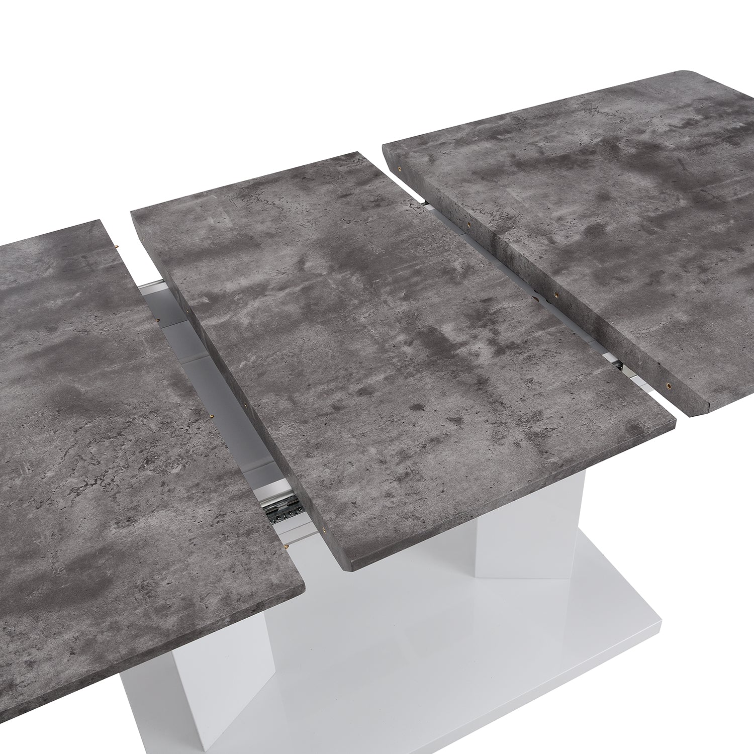Goswell Concrete Effect Extending Dining Table 6 to 8 Seater - Image 9