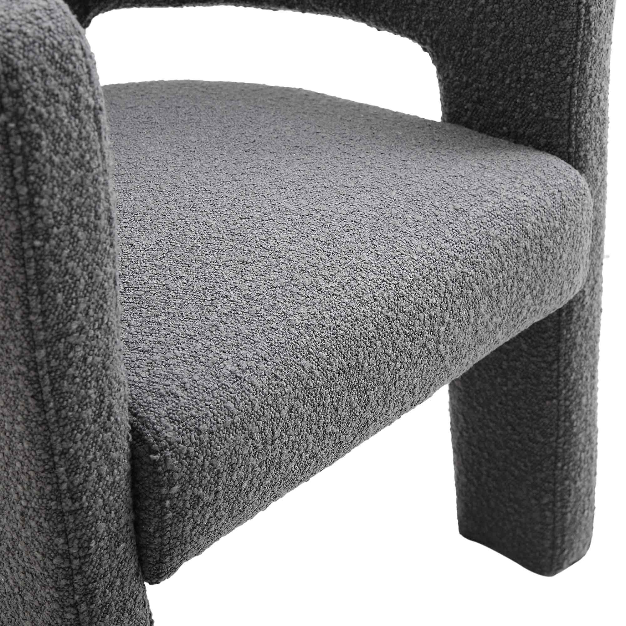 Greenwich Charcoal Boucle Dining Chair - Image 11