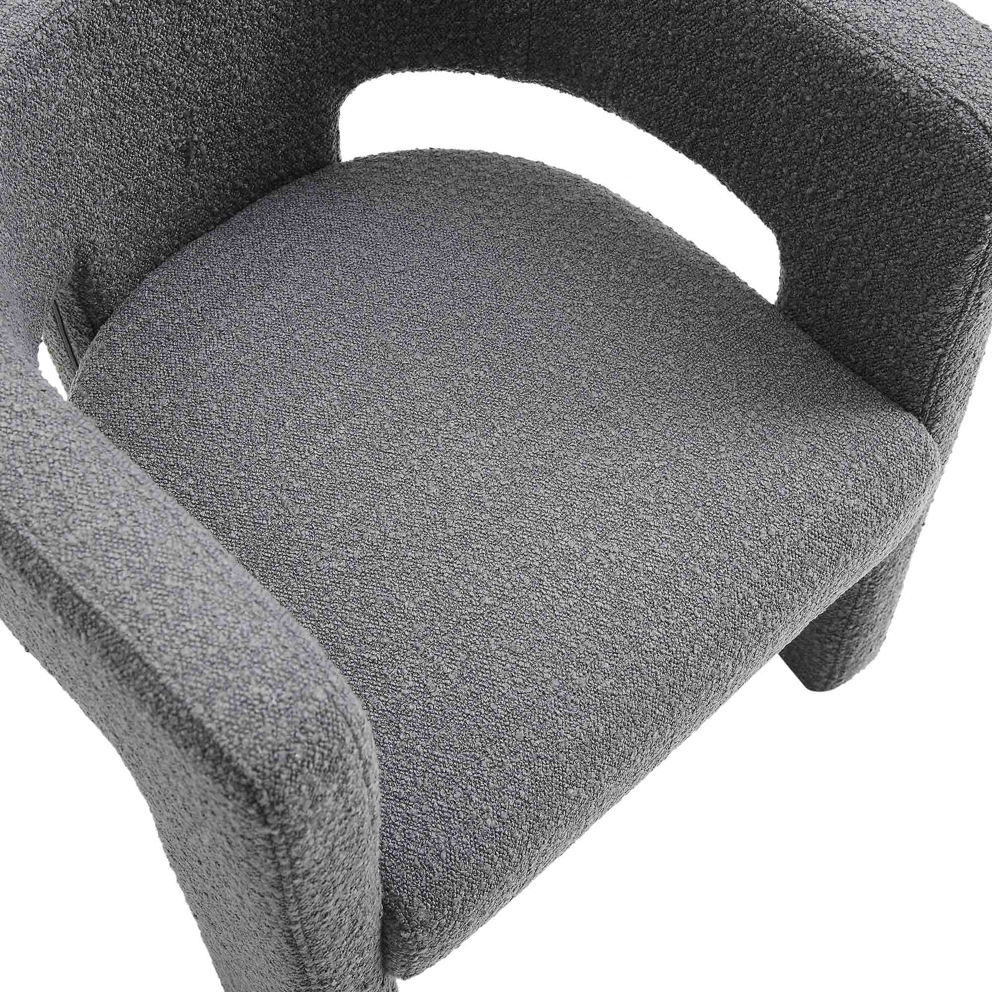 Greenwich Charcoal Boucle Dining Chair - Image 8