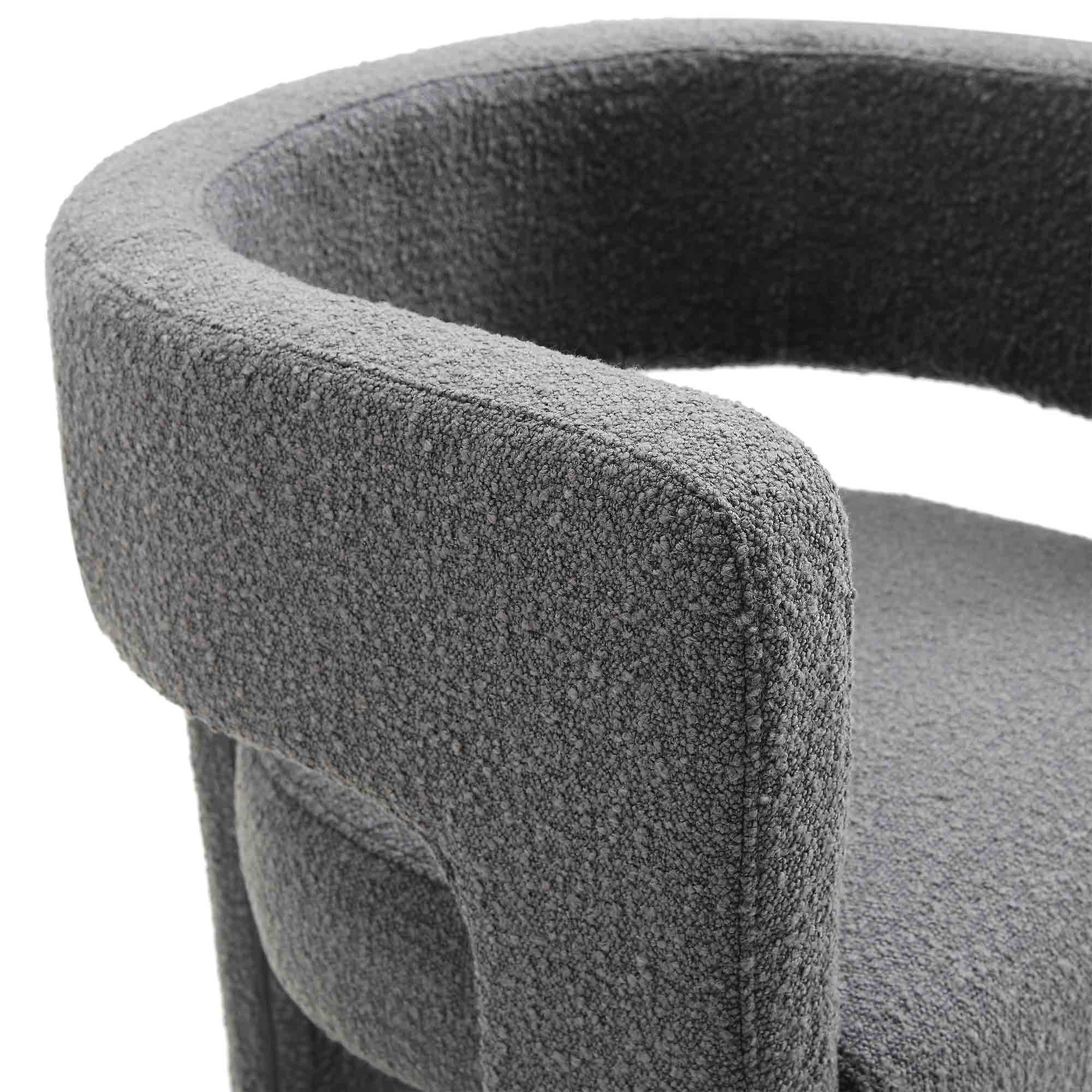 Greenwich Charcoal Boucle Dining Chair - Image 9