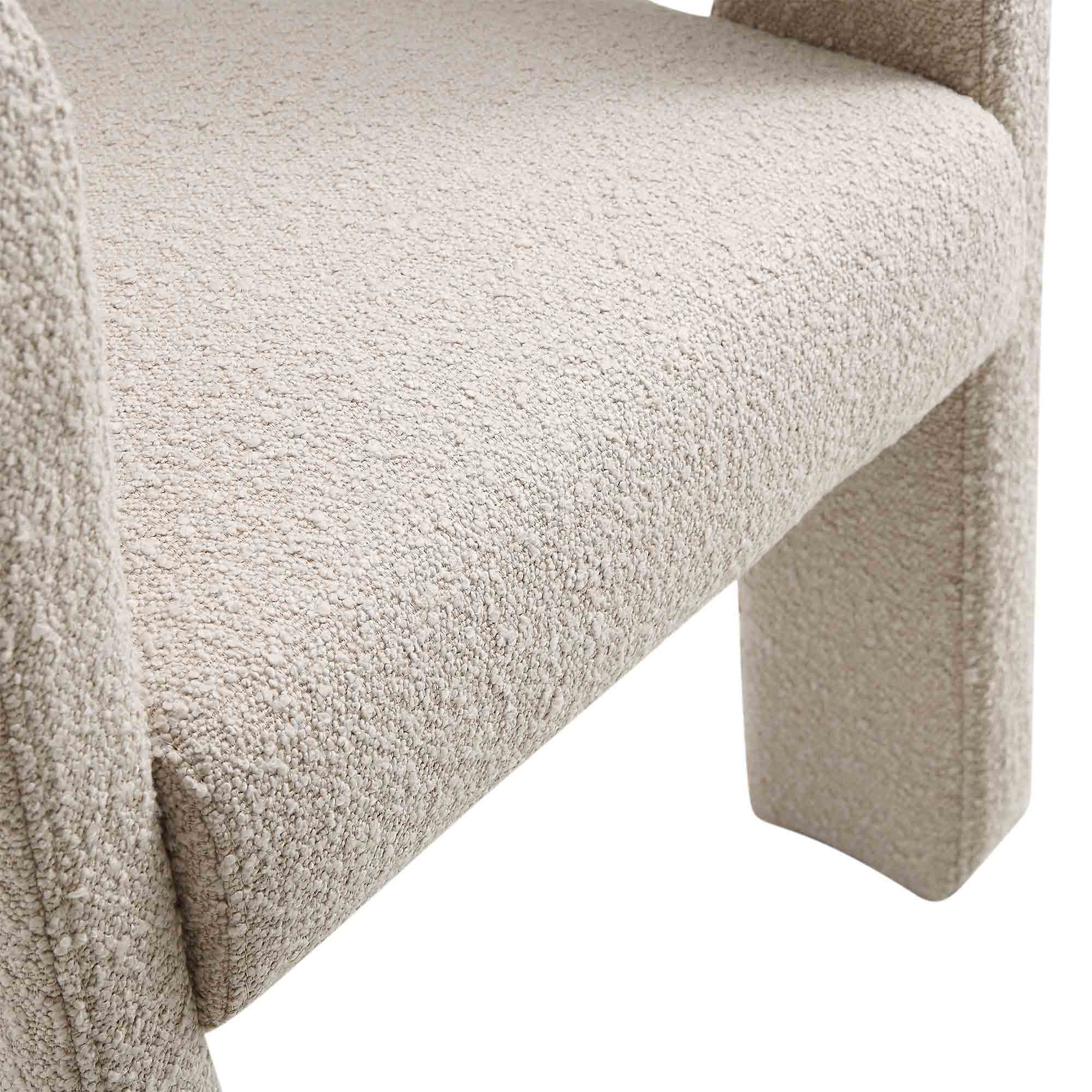 Greenwich Light Taupe Boucle Dining Chair - Image 11