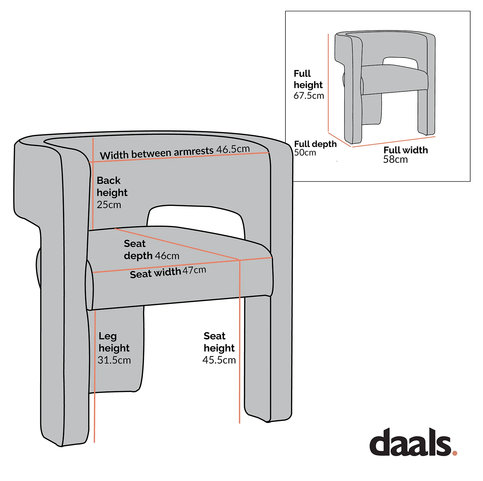 Greenwich Dusty Pink Corduroy Dining Chair - Image 5