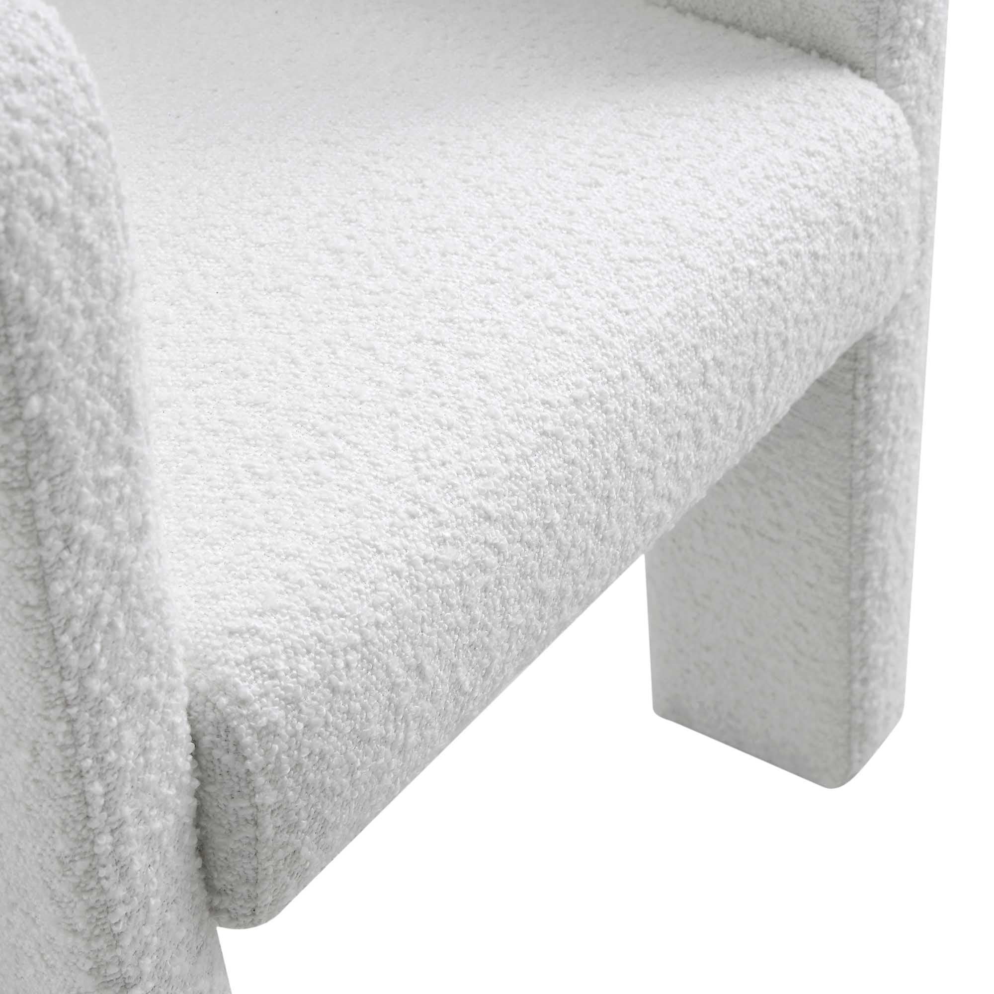 Greenwich White Boucle Dining Chair - Image 10