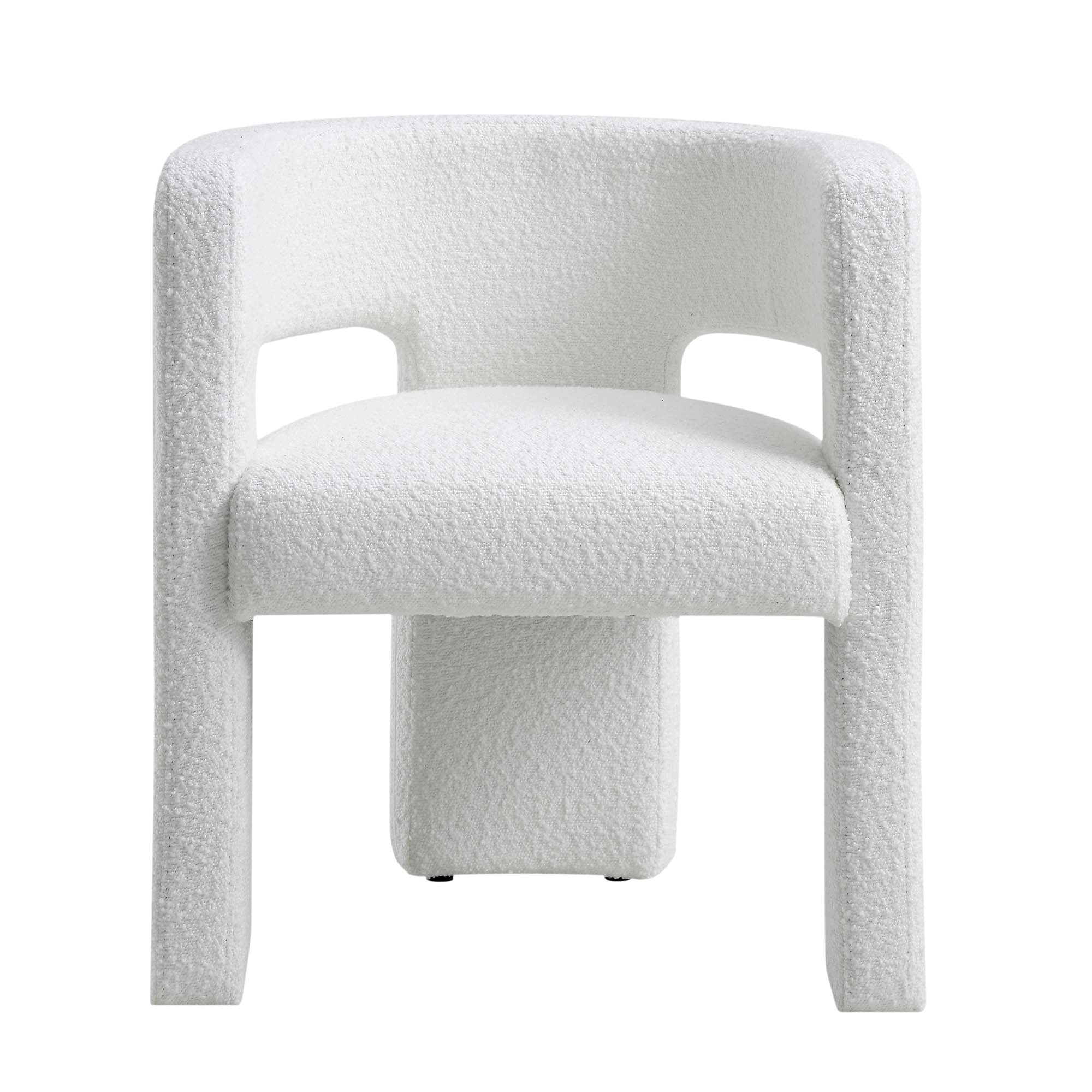 Greenwich White Boucle Dining Chair - Image 3