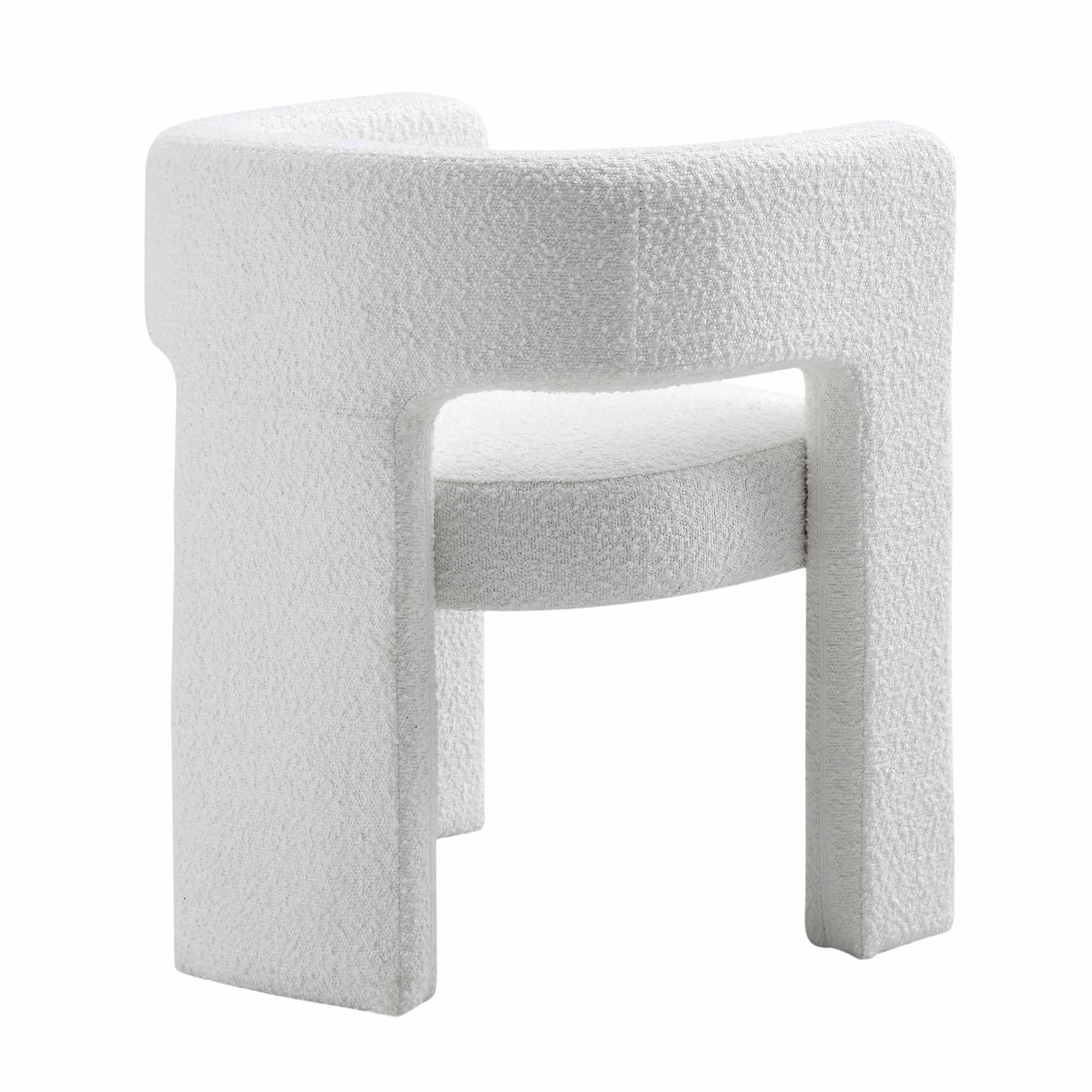 Greenwich White Boucle Dining Chair - Image 7