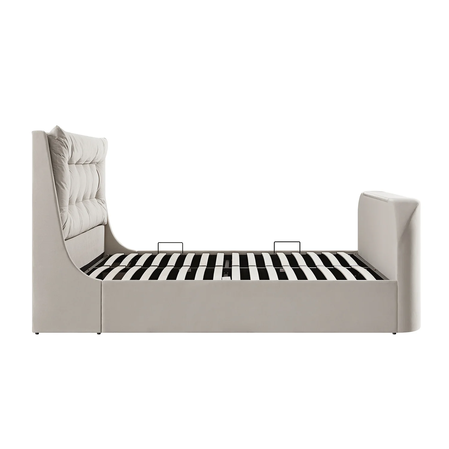 Hadley Champagne Velvet Ottoman TV Bed - Image 18