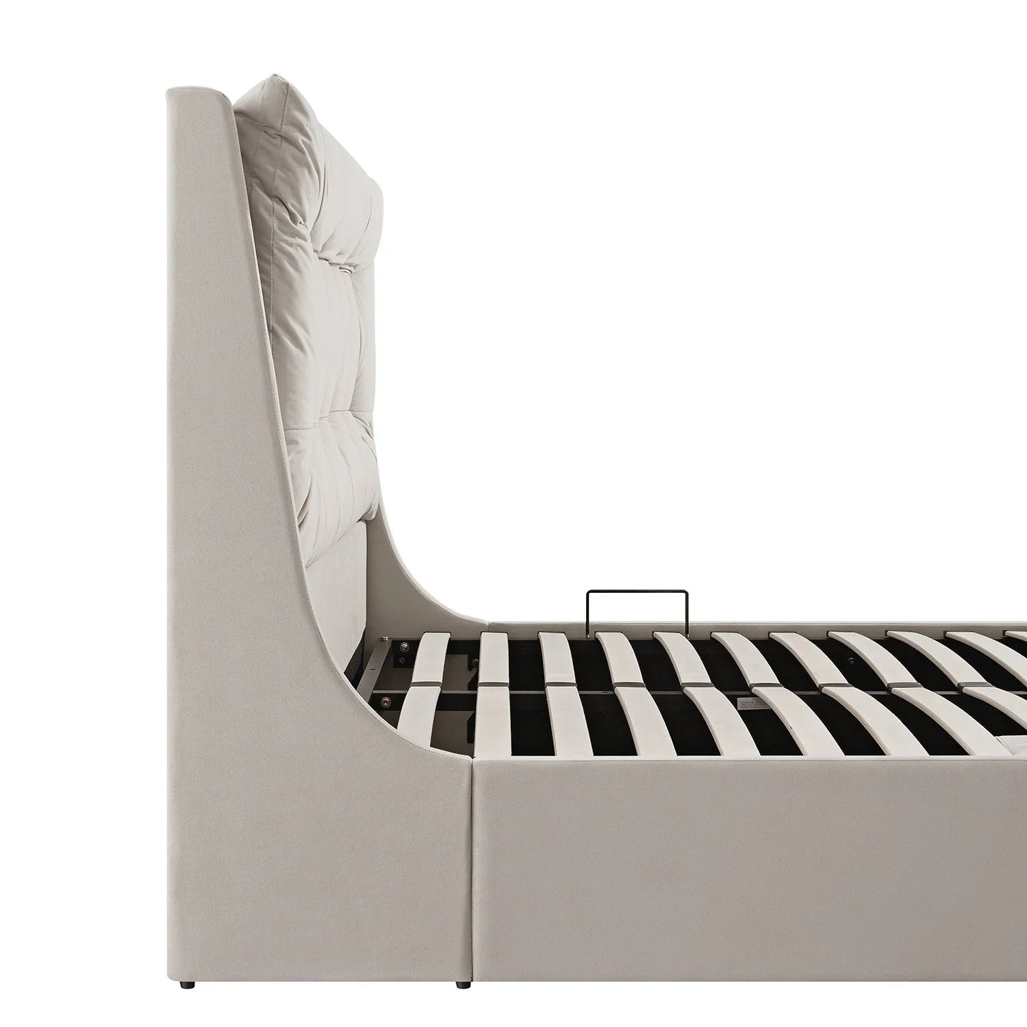 Hadley Champagne Velvet Ottoman TV Bed - Image 21