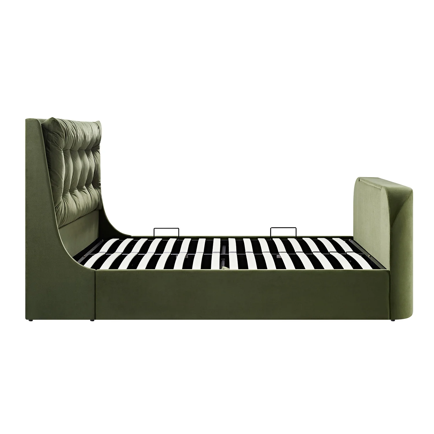 Hadley Moss Green Velvet Ottoman TV Bed - Image 15