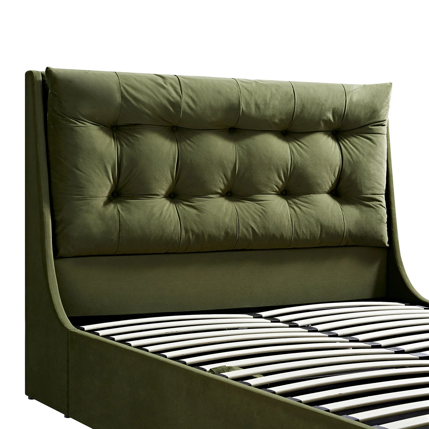 Hadley Moss Green Velvet Ottoman TV Bed - Image 17