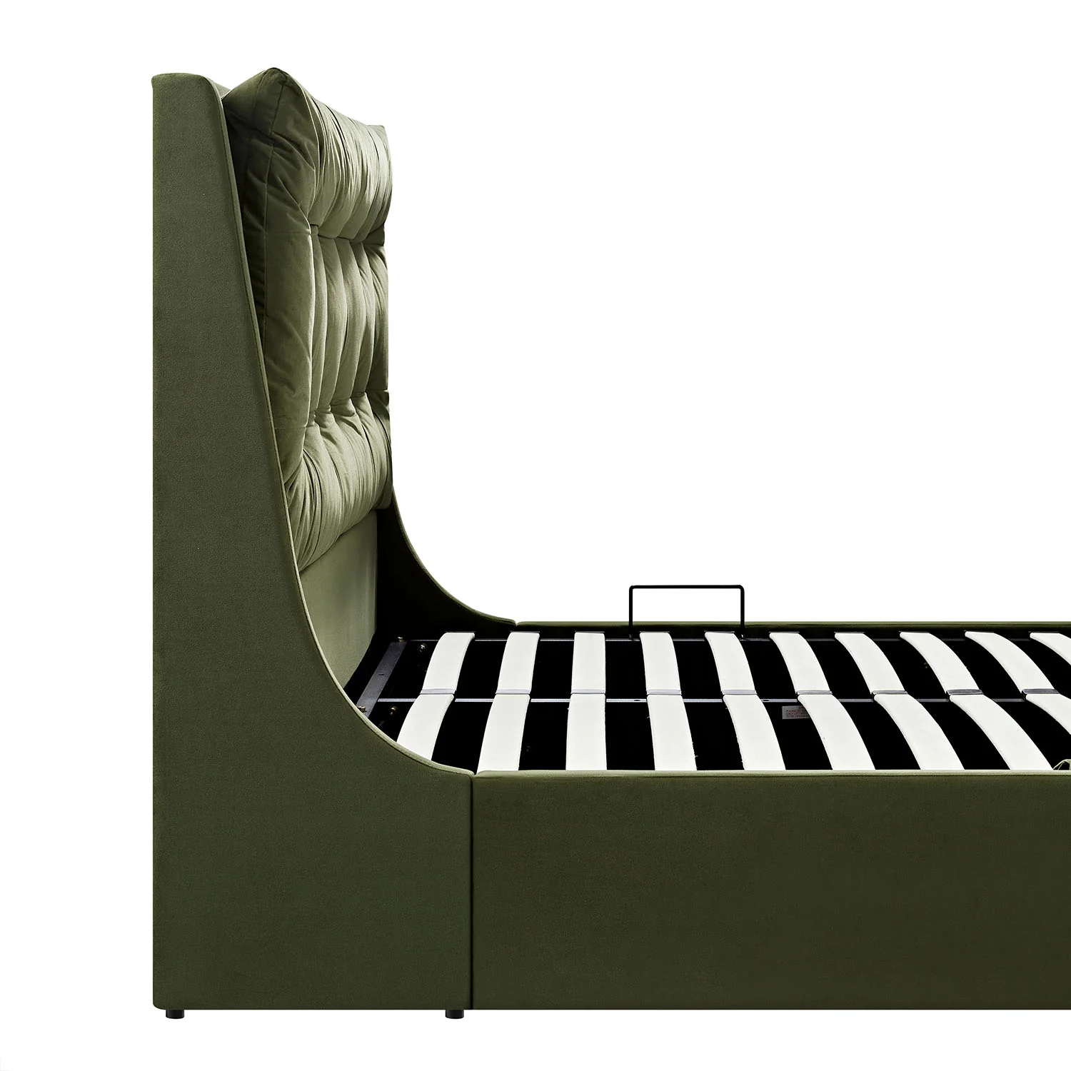 Hadley Moss Green Velvet Ottoman TV Bed - Image 18