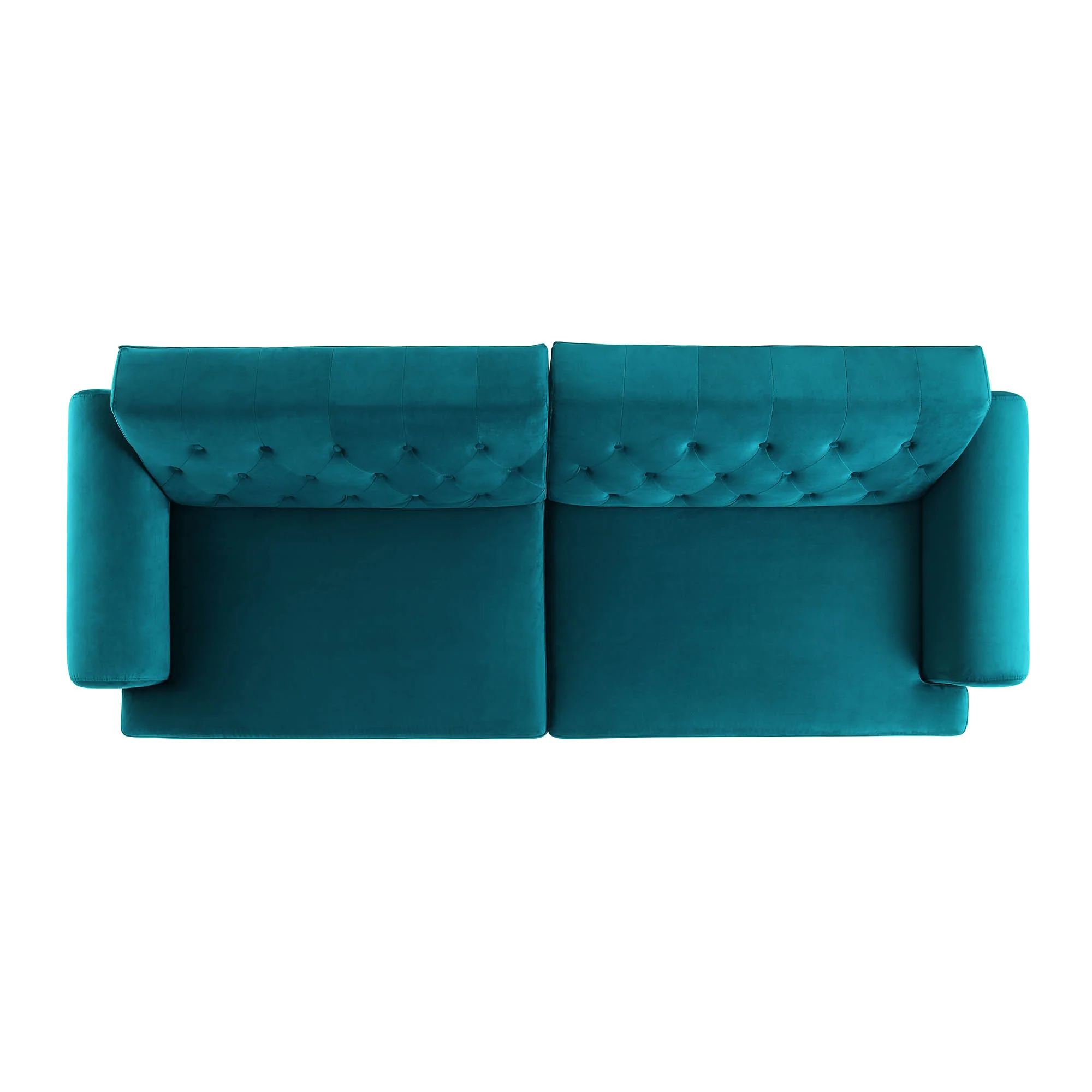 Hanney 3-Seater Chesterfield Sofabed in Teal Velvet - Image 12