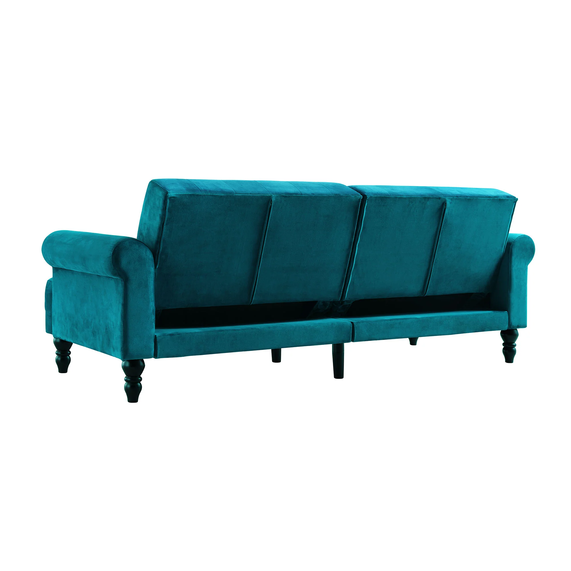 Hanney 3-Seater Chesterfield Sofabed in Teal Velvet - Image 13