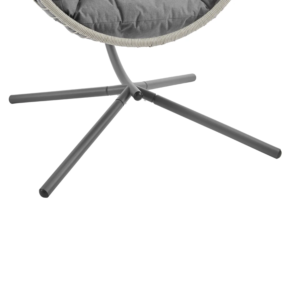 Harrington Rattan + Rope Indoor Outdoor Single Hanging Chair - Image 9