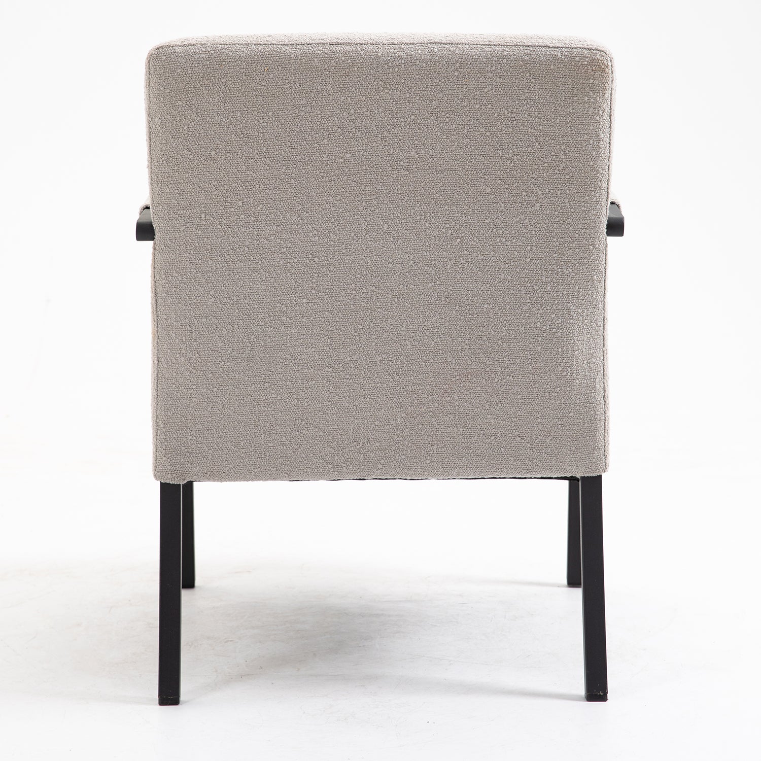 Hatton Steel Frame Boucle Accent Chair (Grey) - Image 10