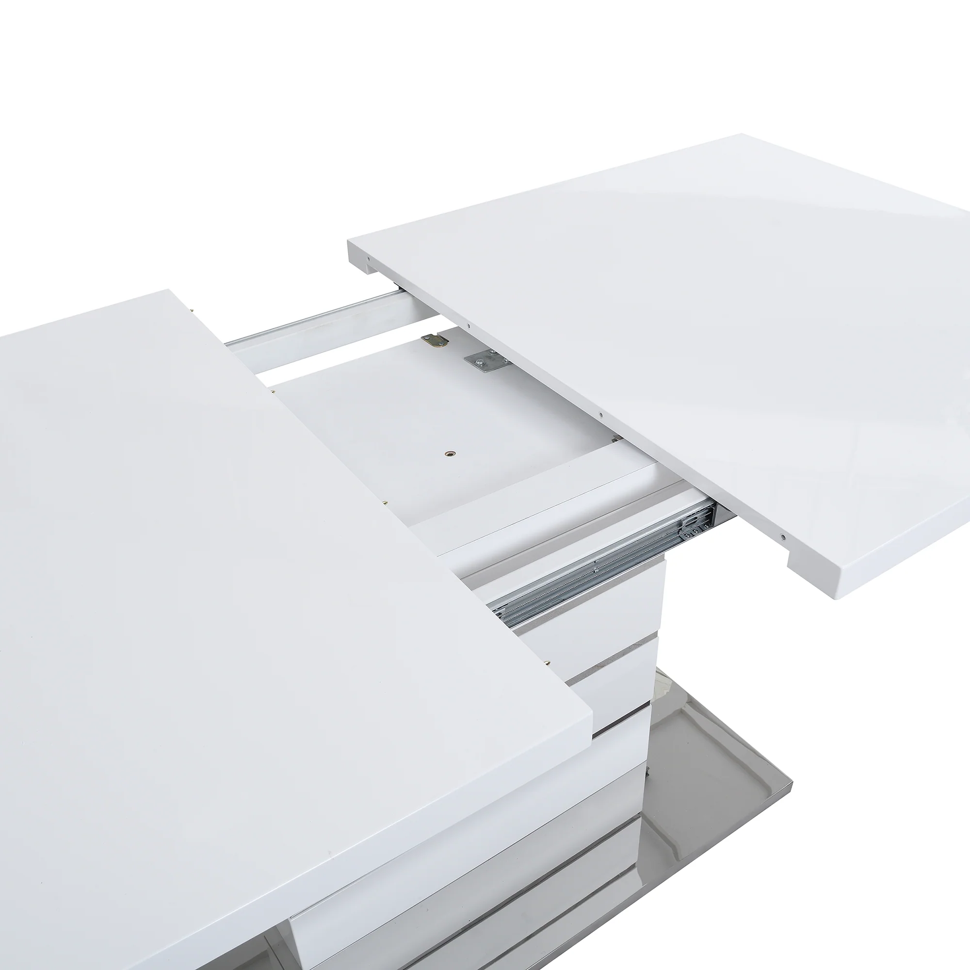 Hayne High Gloss White Extending Dining Table 6 to 8 Seater - Image 10