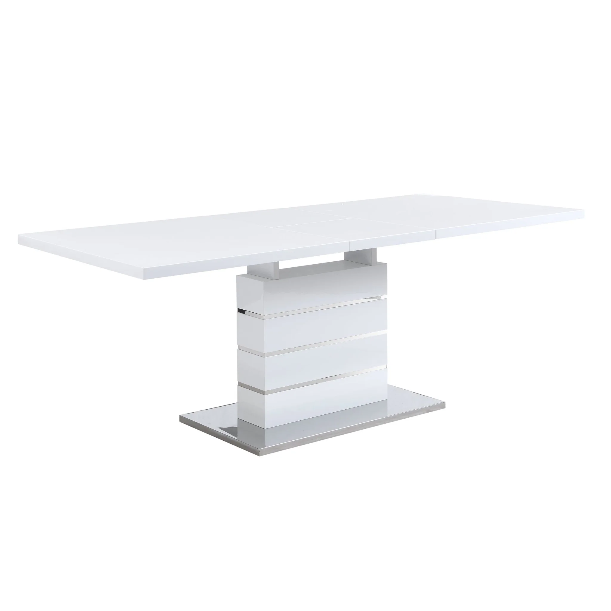 Hayne High Gloss White Extending Dining Table 6 to 8 Seater - Image 4