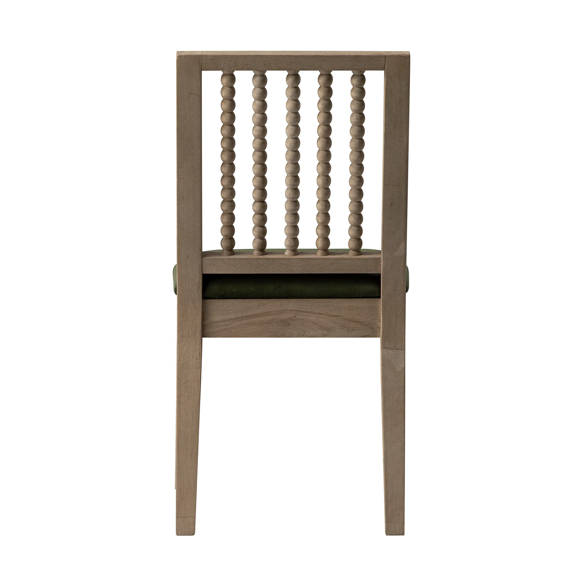 Hemingford Set of 2 Moss Green Velvet Bobbin Spindle Washed Oak Dining Chairs - Image 12