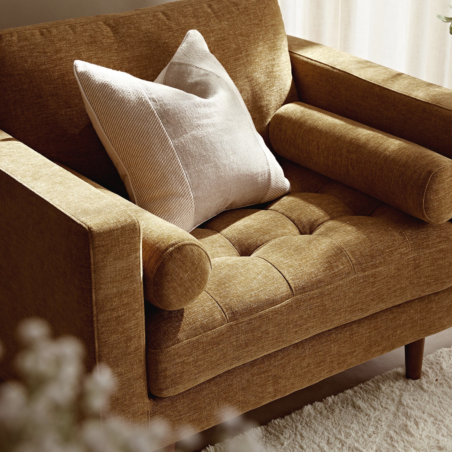 Henrietta Armchair, Spiced Honey Chenille - Image 3